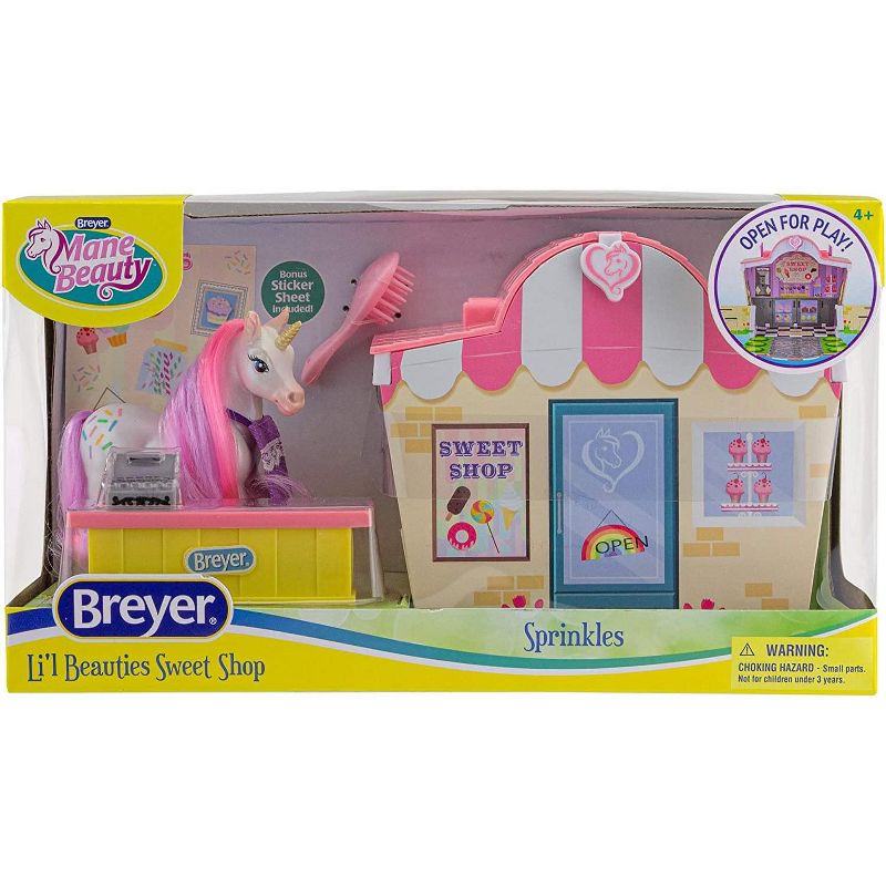Breyer Animal Creations Breyer Li'l Beauties Fashion Horse Playset  | Sprinkles' Sweet Shop