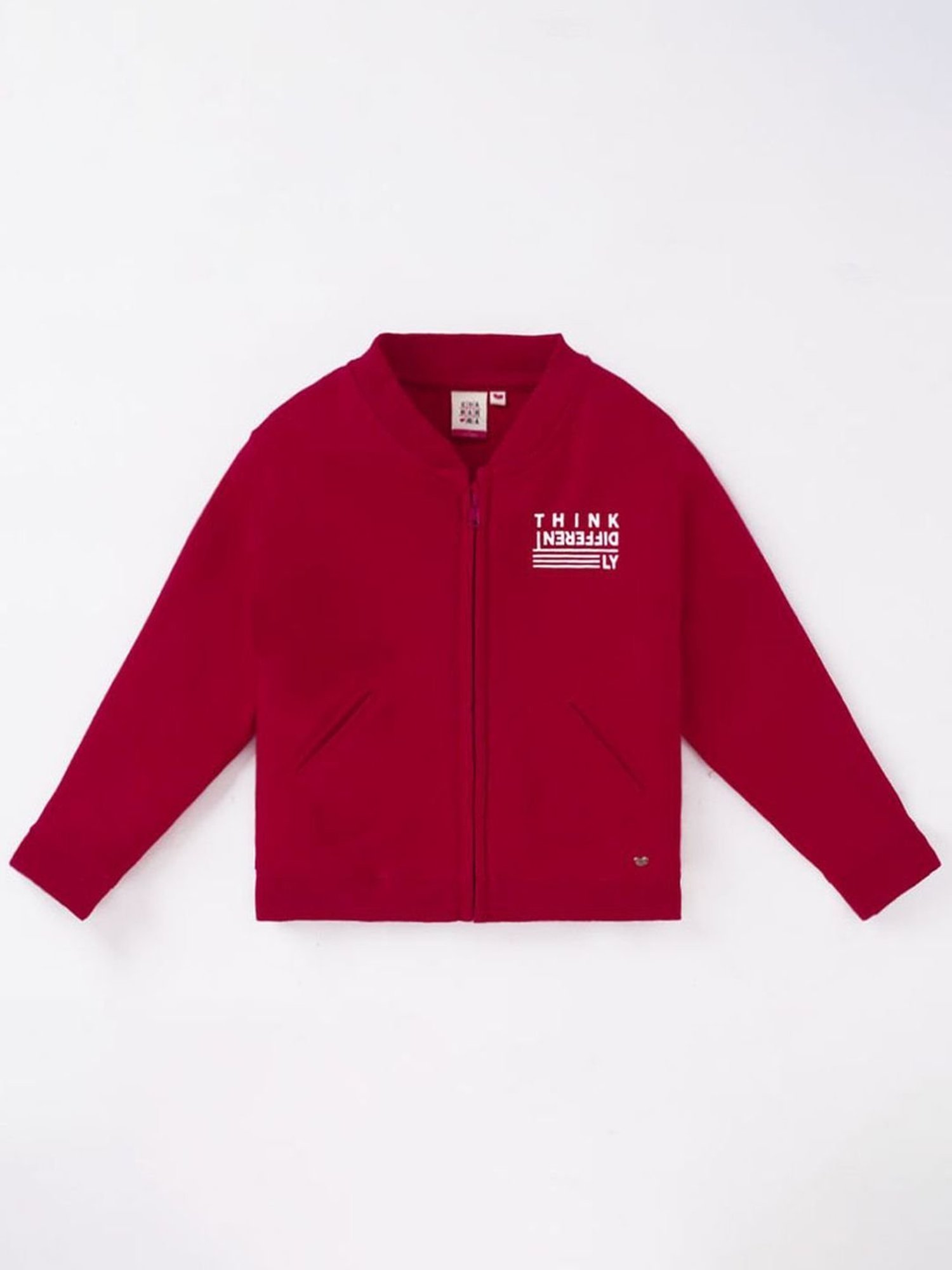 Allen Solly Junior Navy & Green Color Block Full Sleeves Jacket