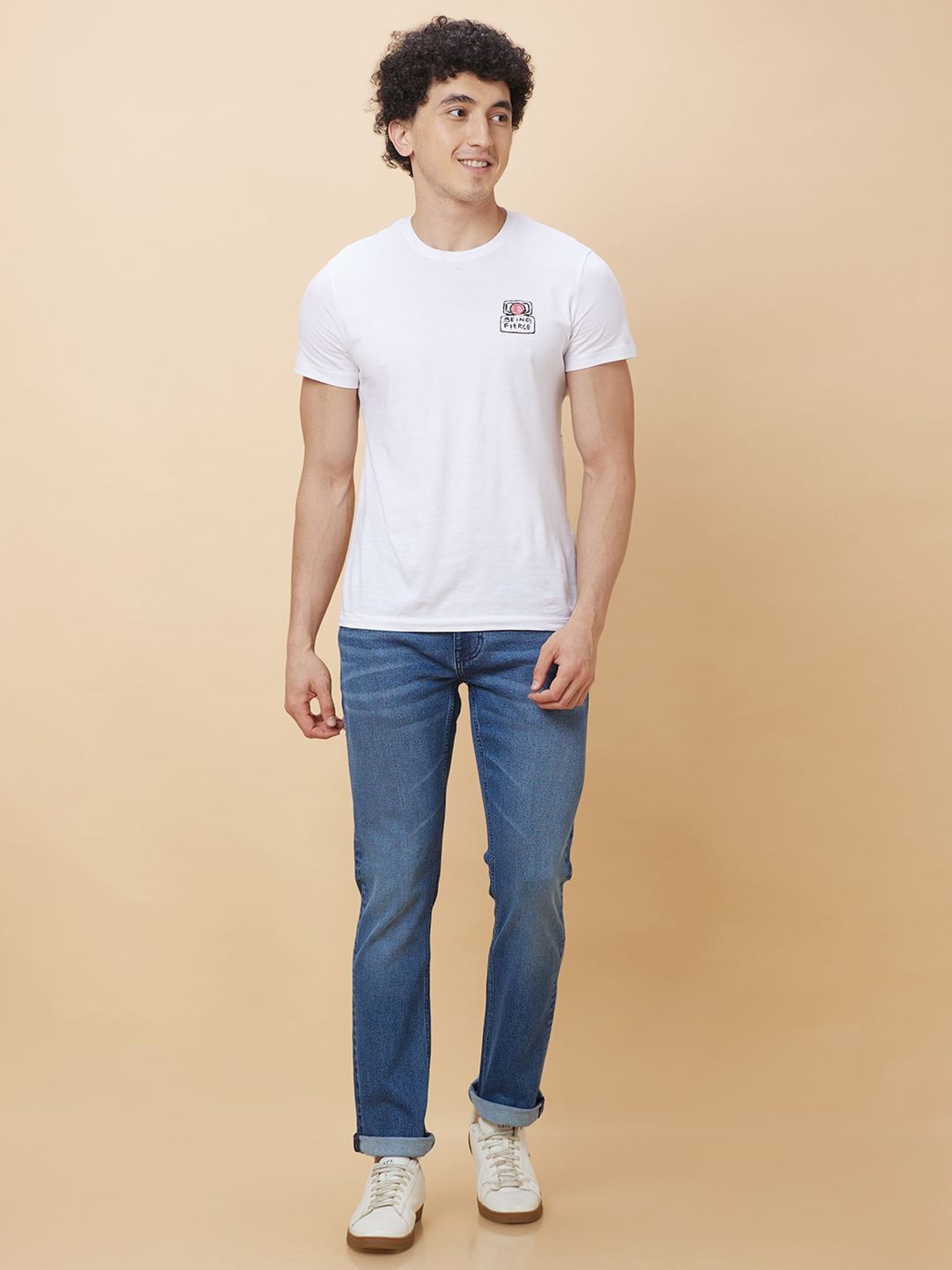Being Human Light Blue Slim Fit Jeans