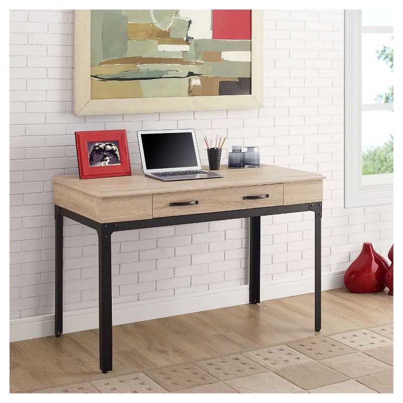 Toledo Computer Desk - White Oak - Whalen