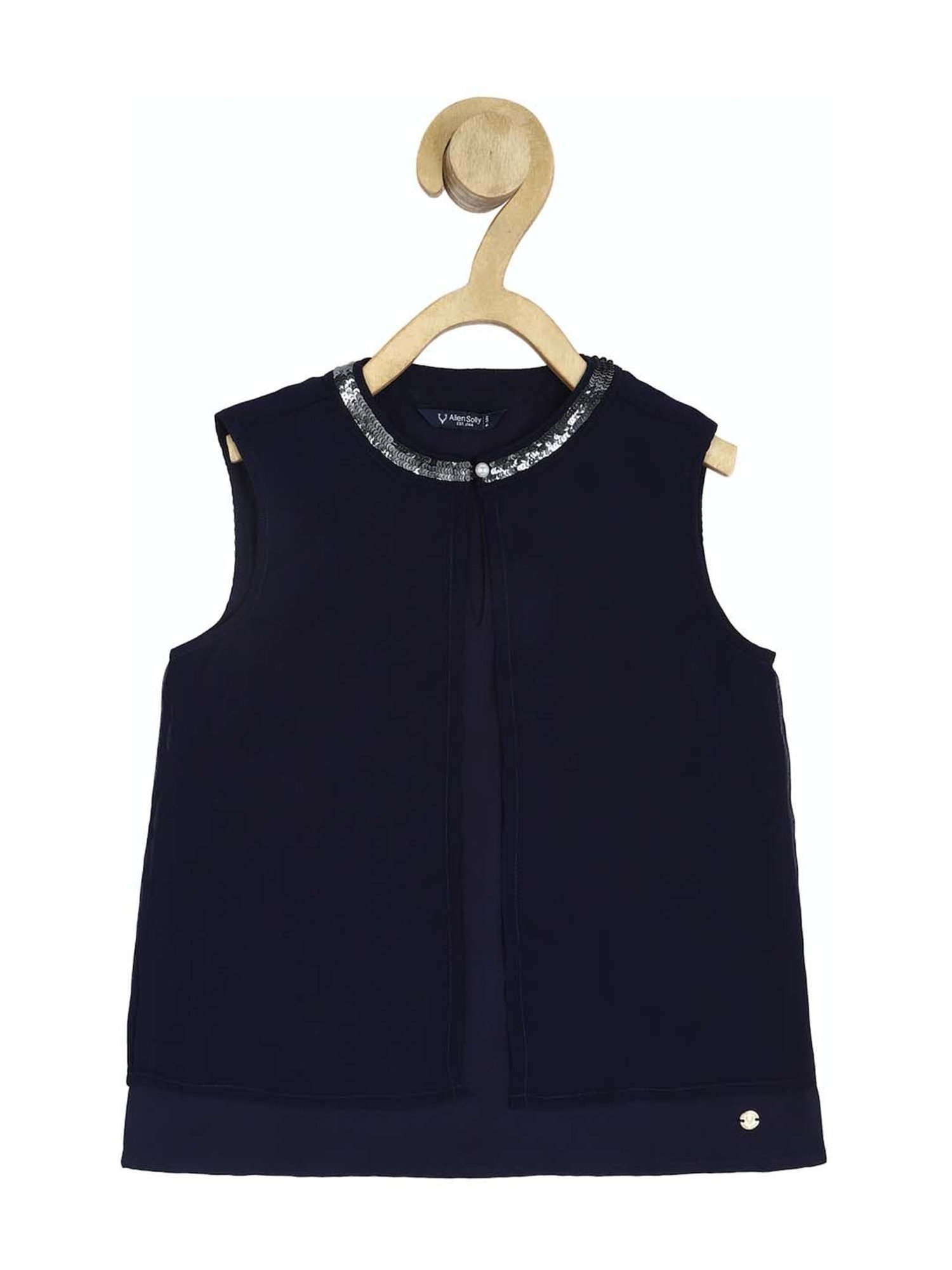 Allen Solly Junior Navy Embellished Top