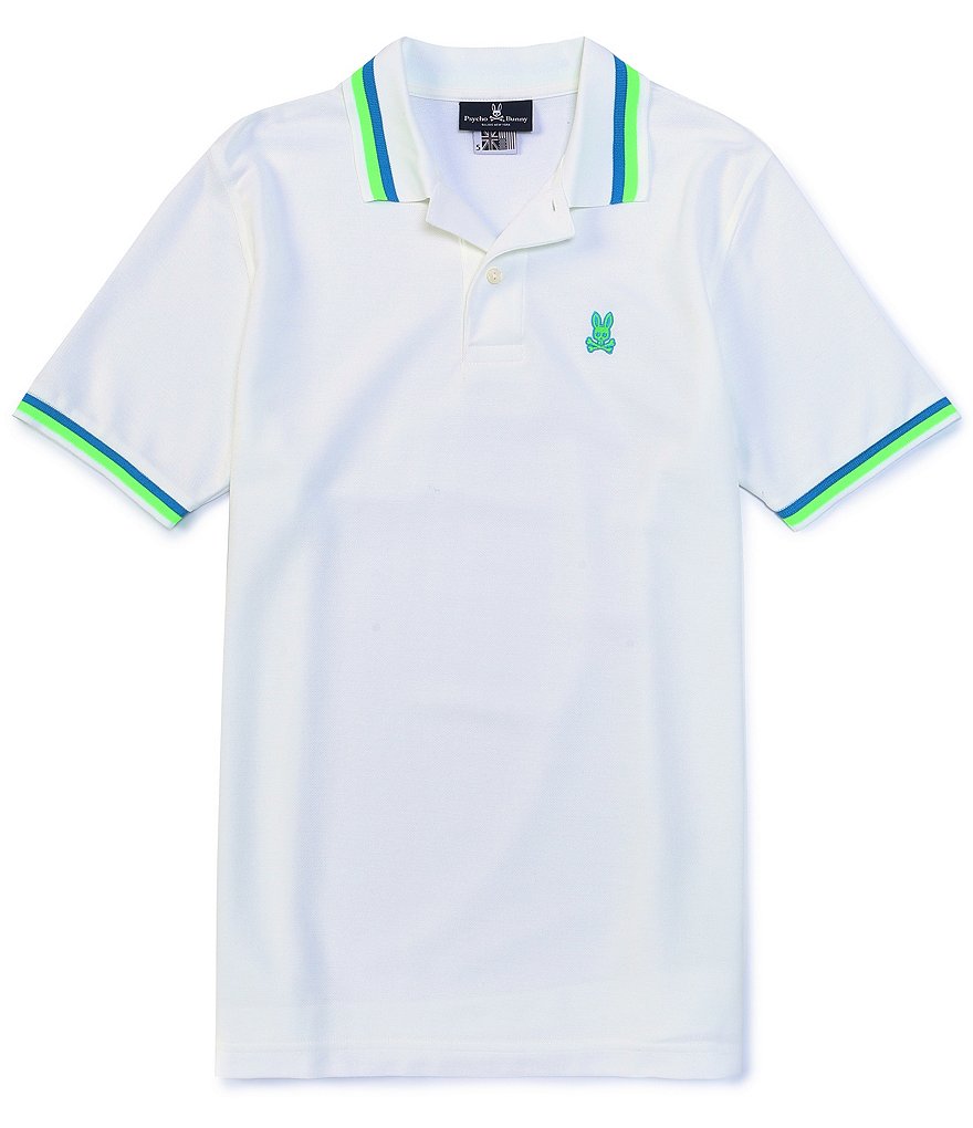 Visconti Petal Print Short-Sleeve Polo Shirt