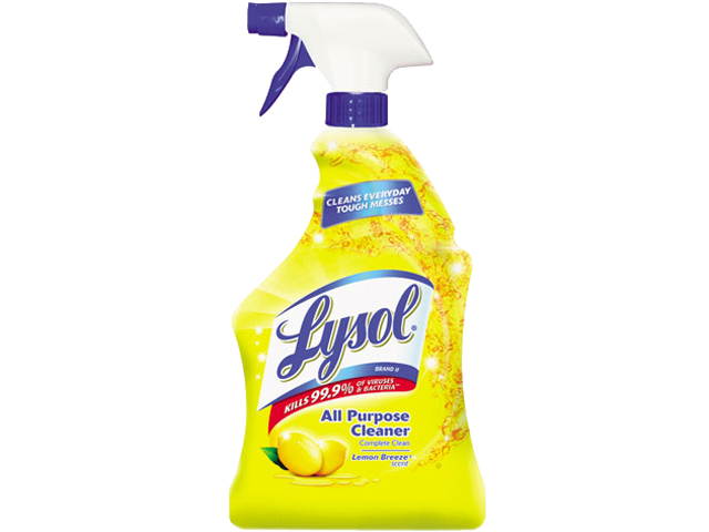 LYSOL Brand 75352CT All-Purpose Cleaner, Lemon, 12 32 oz Spray Bottles/Carton