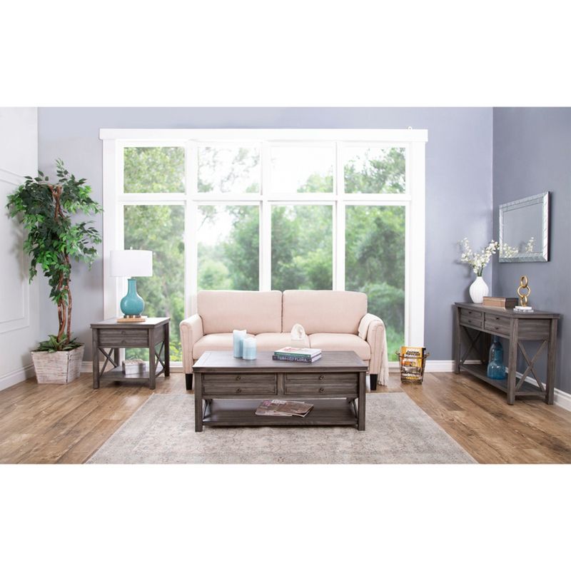 Felicity Wood Console Table Gray - Abbyson Living