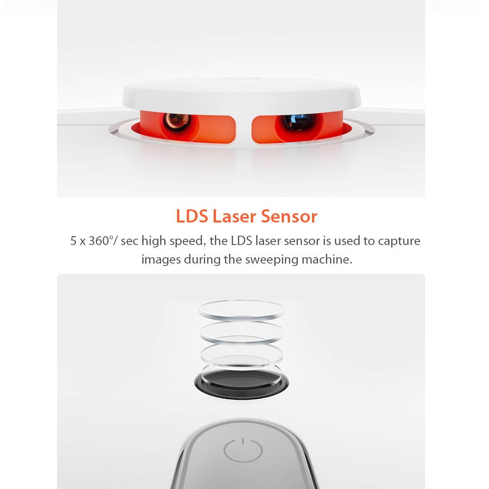Xiaomi Mijia Robot Vacuum Cleaner 1S 2000Pa Home Sweeper Dust Sterilizer Sweeping Mopping Auto Self-recharge Route Planned Intelligent Mi Home APP Remote Control SDJQR03RR