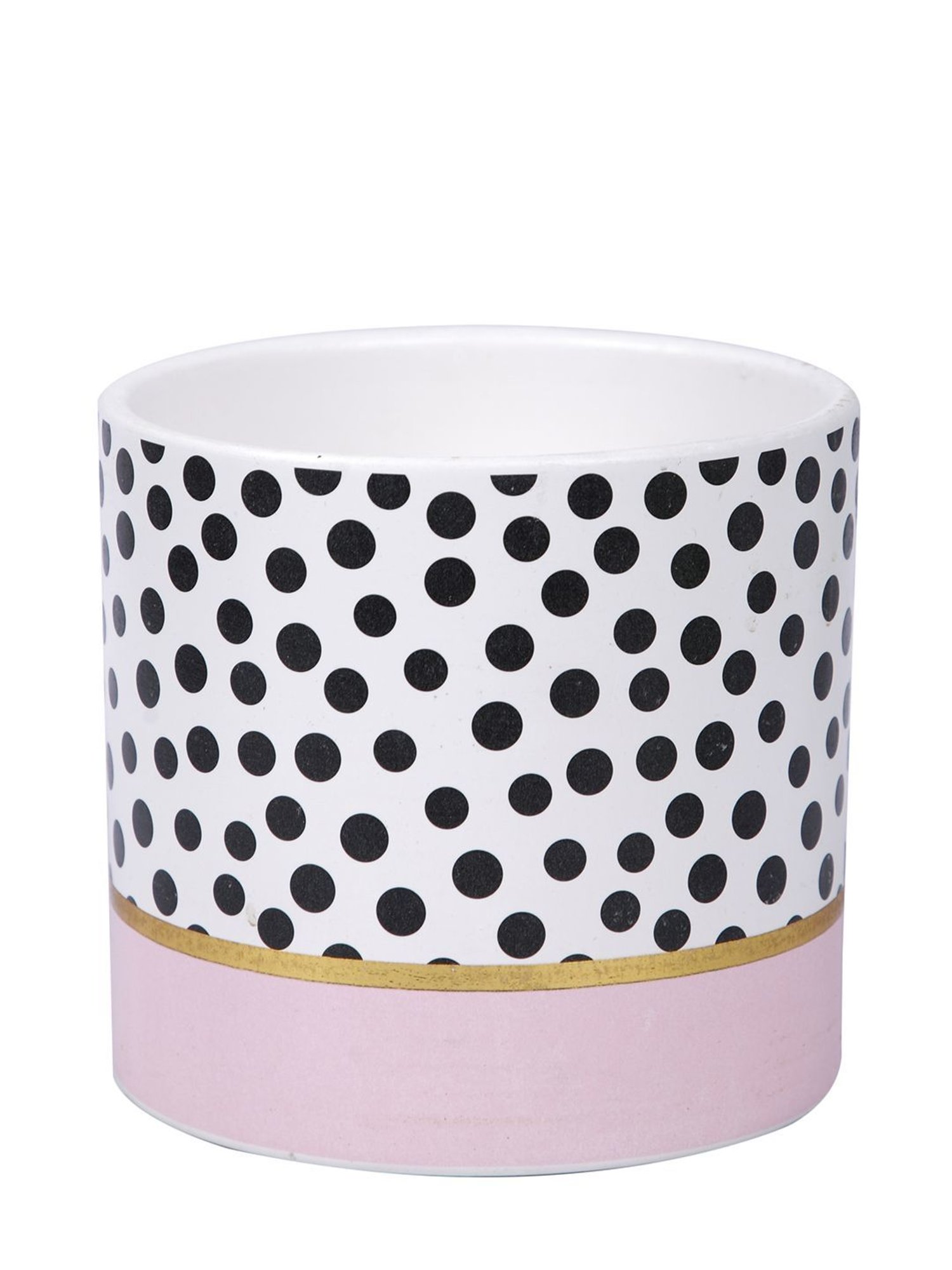 Tayhaa Black & Pink Ceramic Planter