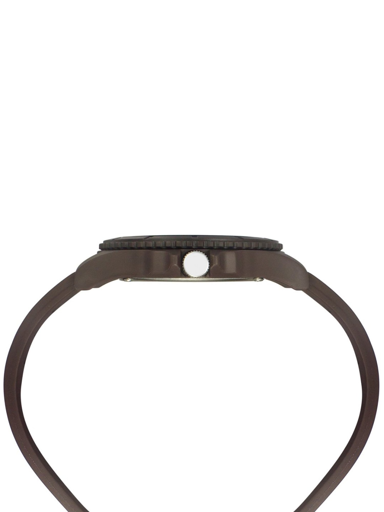 Helix By Timex Black/Brown Round Dial Analog Silicone Men Watch - TW033HG19