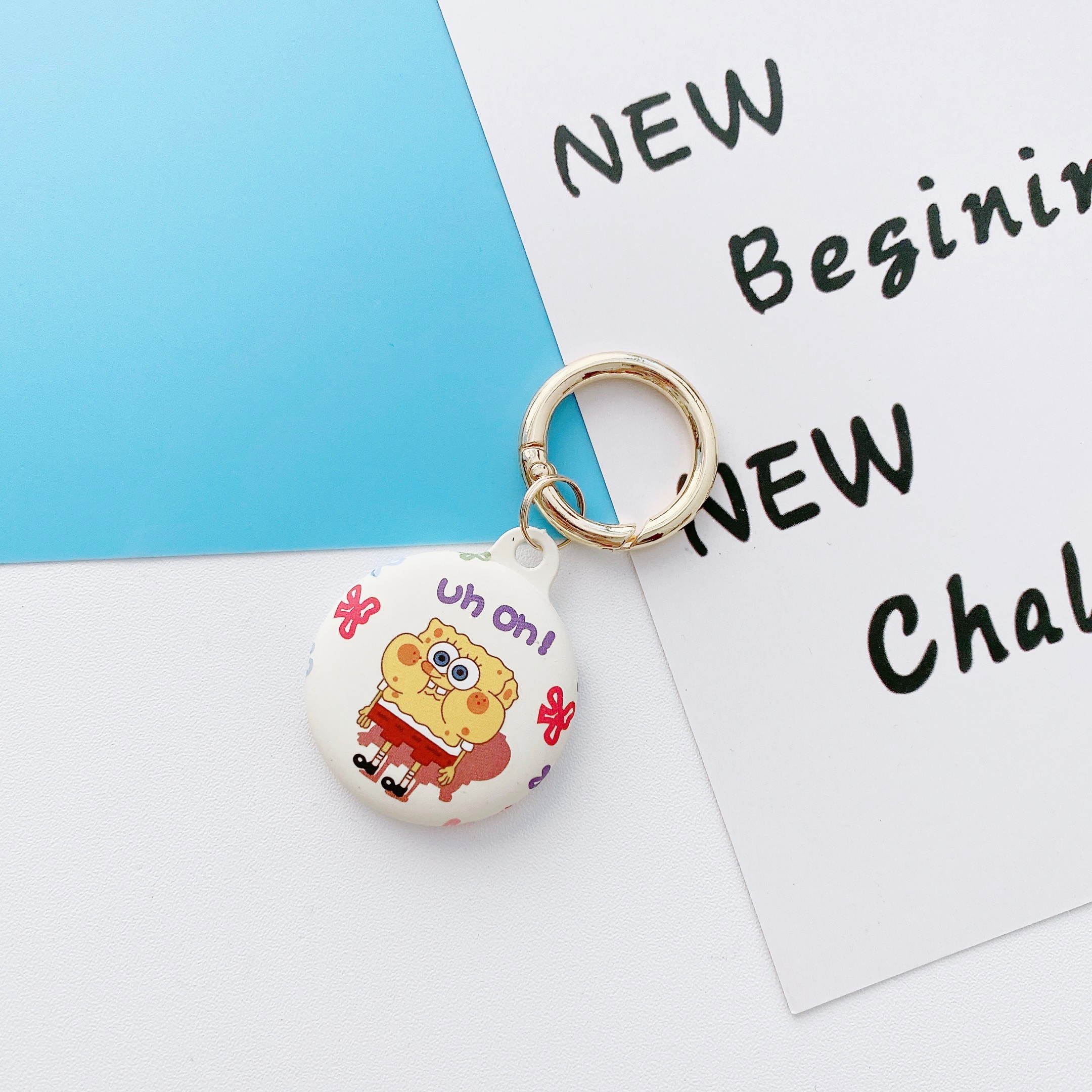 [6 PCS]Silicone Protective Case for AirTags, Tracker Lightweight Soft Protective Skin Cover Accessories Finder Holder with Key Chain Anti-Loss Design Compatible with Apple AirTags 2021