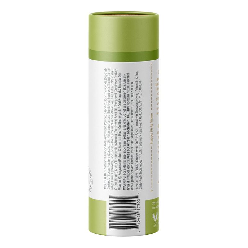 Raw Sugar Deodorant Green Tea + Hemp Seed - 2oz