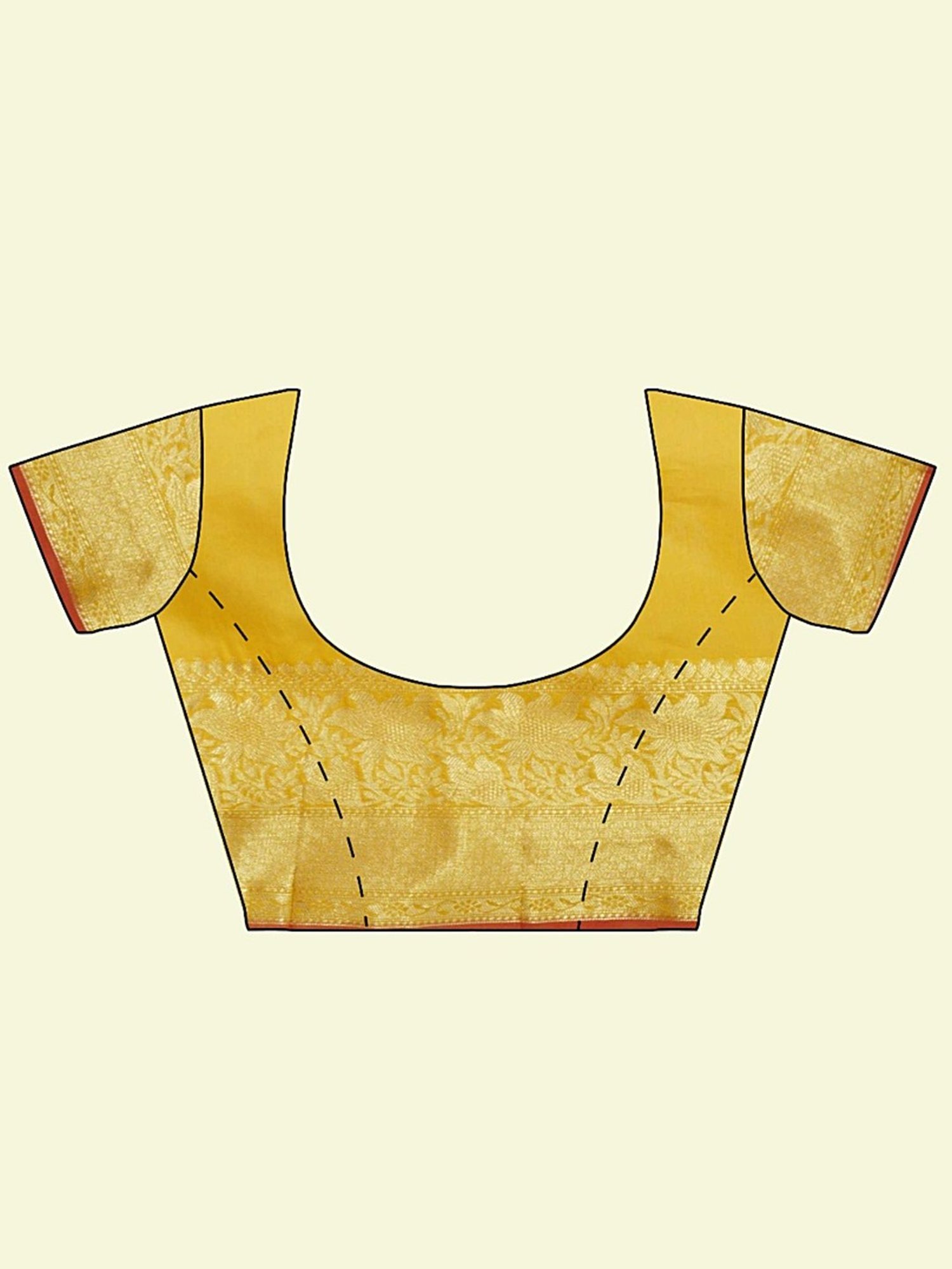 Banarasi Silk Works Yellow Woven Saree With Unstitched Blouse