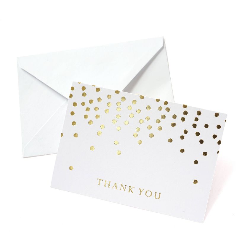 24ct Gold Dots Thank You Cards - Mara-Mi
