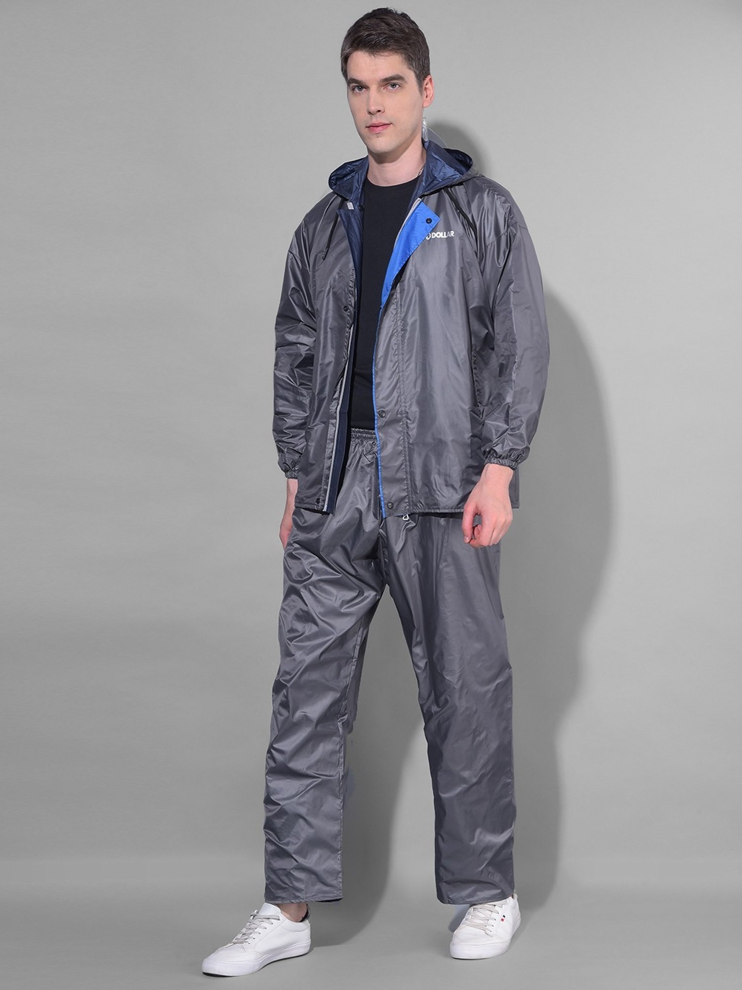 Wildcraft Red & Maroon Regular Fit Colour Block Rainwear Jacket