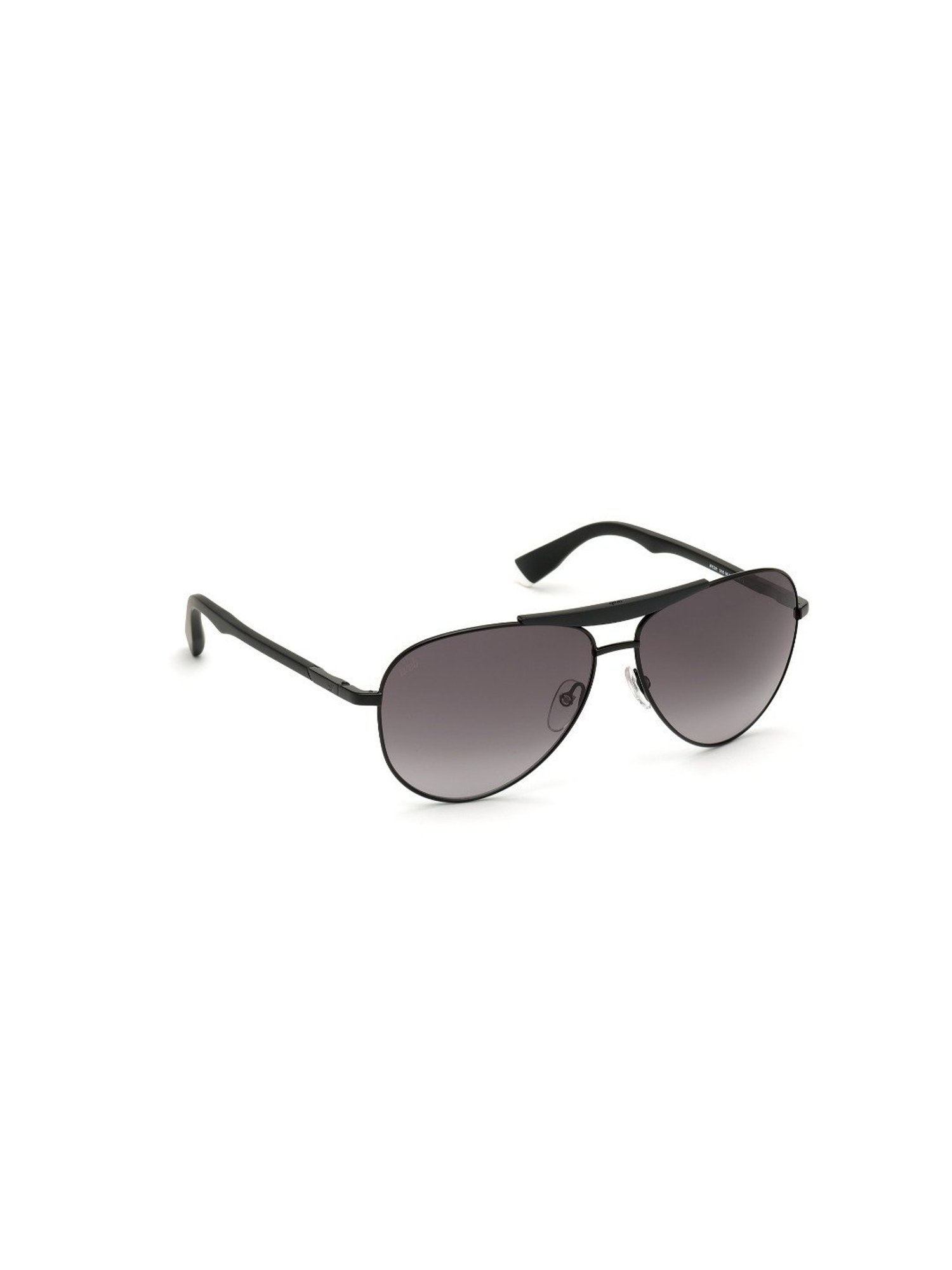 Web Eyewear Grey Oval Sunglasses for Men Designed in Italy