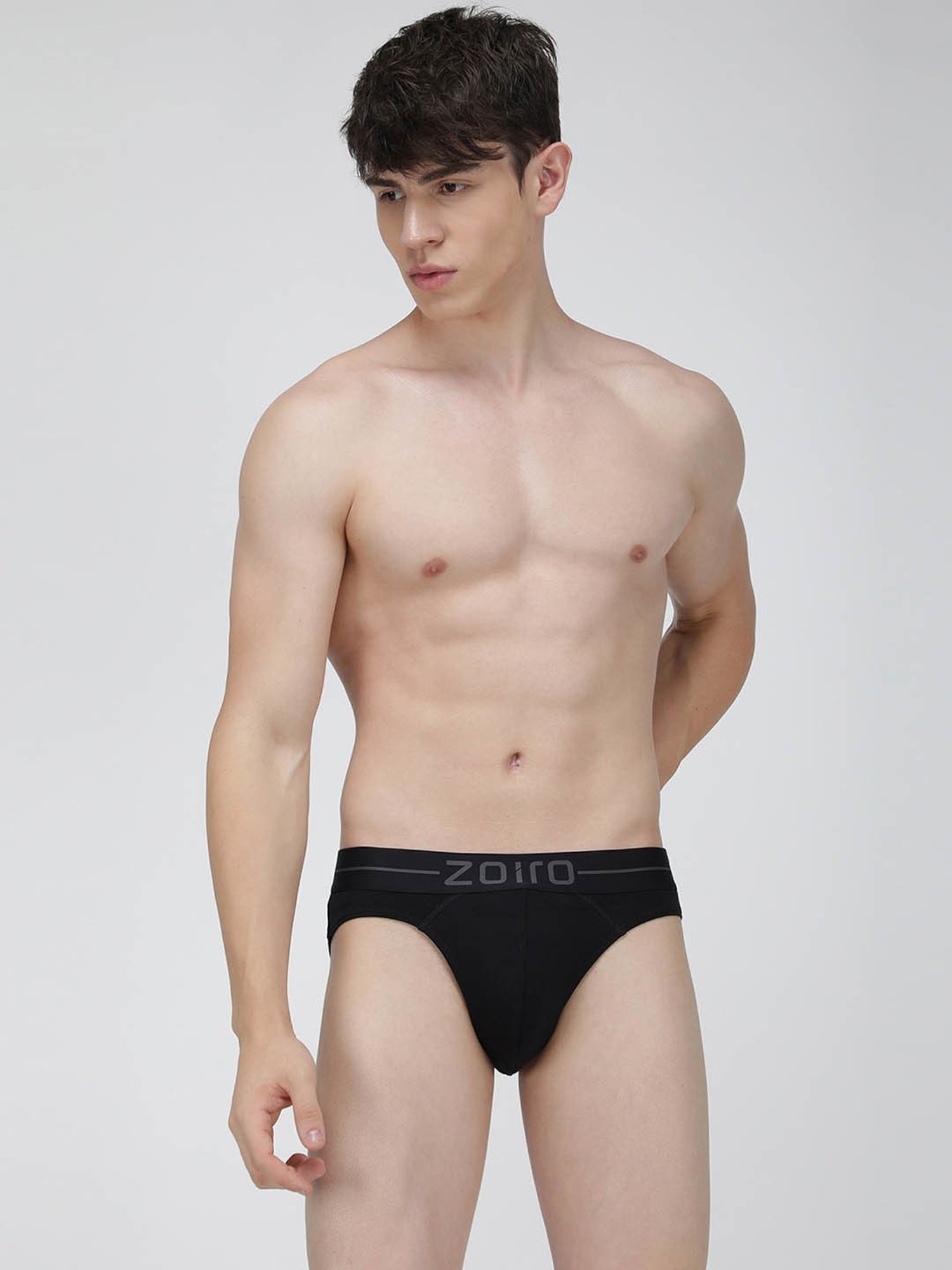 Zoiro Black Regular Fit Briefs