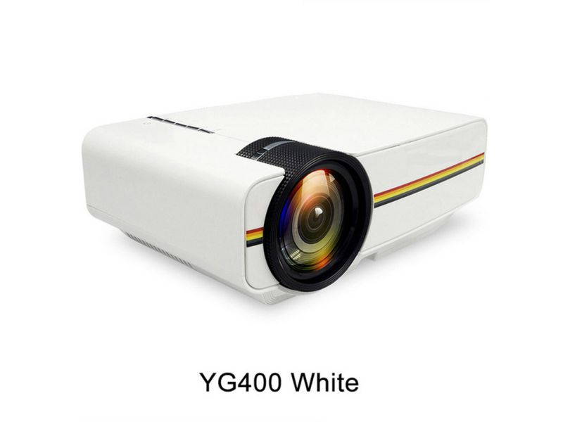 YG400 Mini Portable LED Projector 1000Lumens 800*480dpi LCD HomeTheater Projector Support 1080P Proyector HDM VGA USB Projector