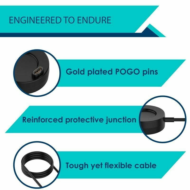 USB Charger Cable For Garmin Vivoactive 3 4 Instinct Forerunner Fenix 5 6 Watch