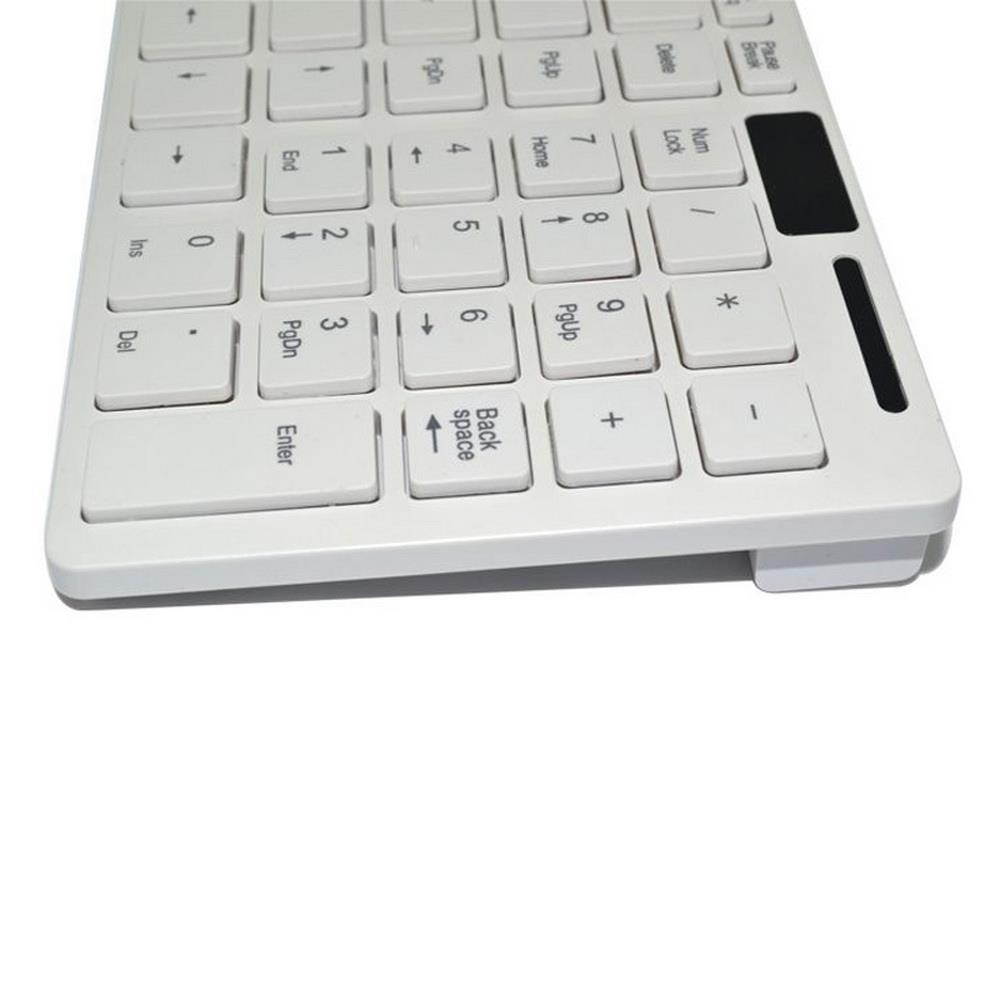 axGear Wireless 2.4G Keyboard Mouse Combo Slim For Desktop Laptop PC White