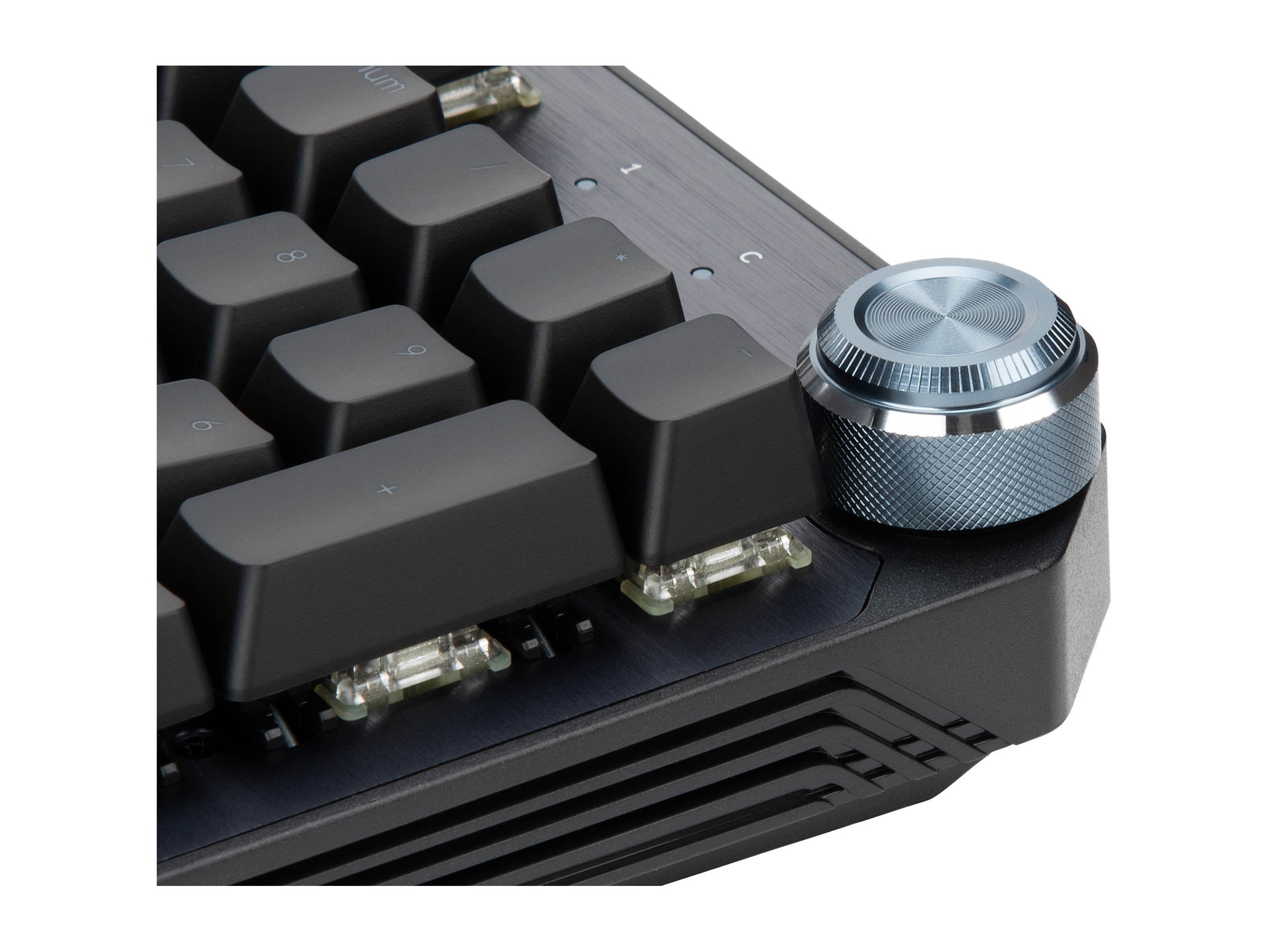 Rosewill NEON K91 RGB BR Mechanical Gaming Keyboard with Brown Switches, Underglow and 17 Backlit Modes, Multifunctional Dial Control, Wrist Rest and PBT Keycap Set