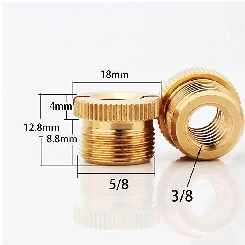 2 microphone stand adapter 3/8 to 5/8, tripod adapter. Male to female.