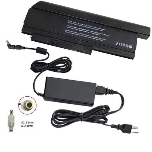 Lenovo Thinkpad X220 4286-RR6 Laptop Battery and 65 Watt Adapter - Premium Powerwarehouse 9 Cell Battery and 65 Watt Adapter Combo