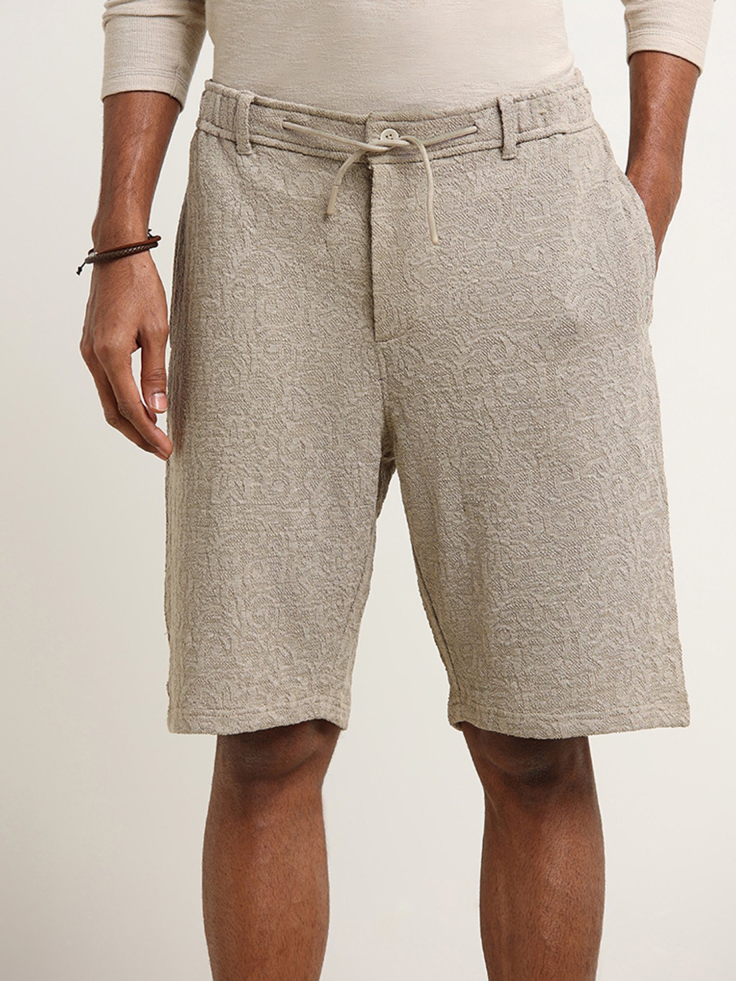 ETA by Westside Dark Taupe Relaxed-Fit Shorts
