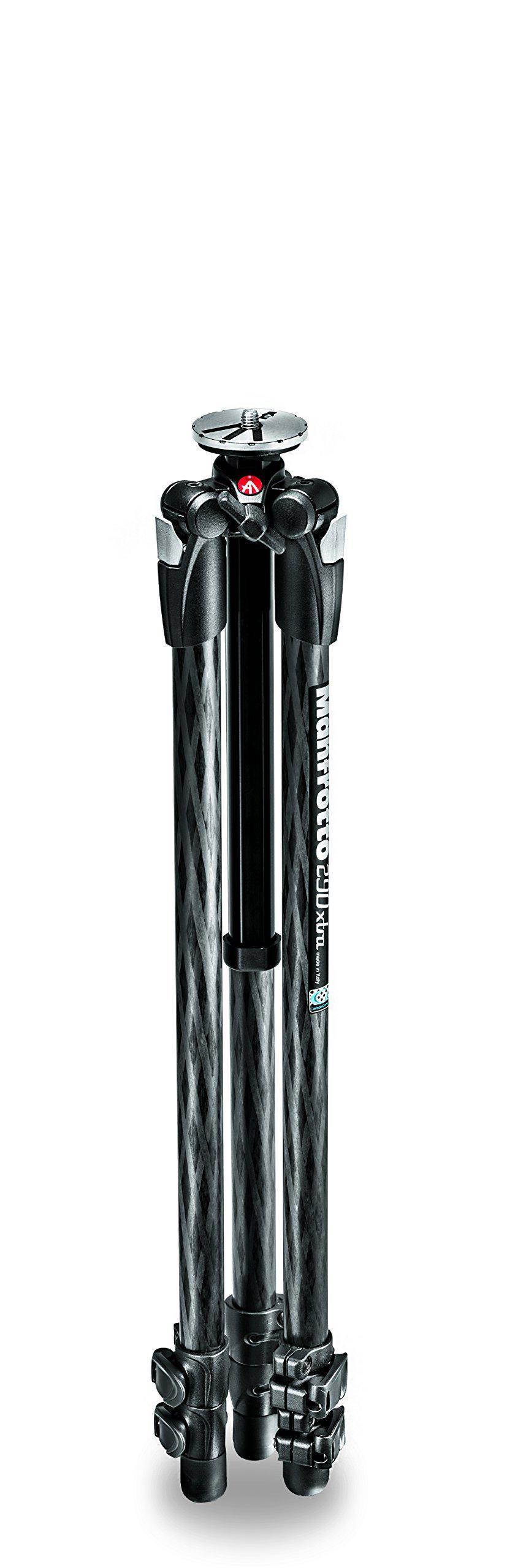 Manfrotto 290 Xtra 3-Section Carbon Fiber Tripod #MT290XTC3US
