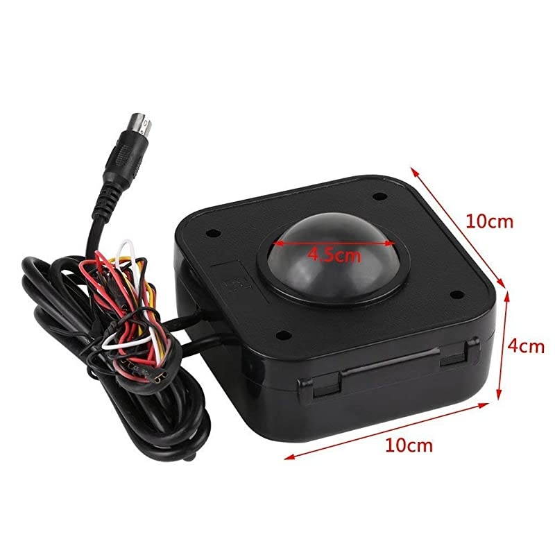 Arcade Trackball Mouse45cm Lighted Illuminated Round LED Trackball Mouse PS2 PCB Connector for Arcade