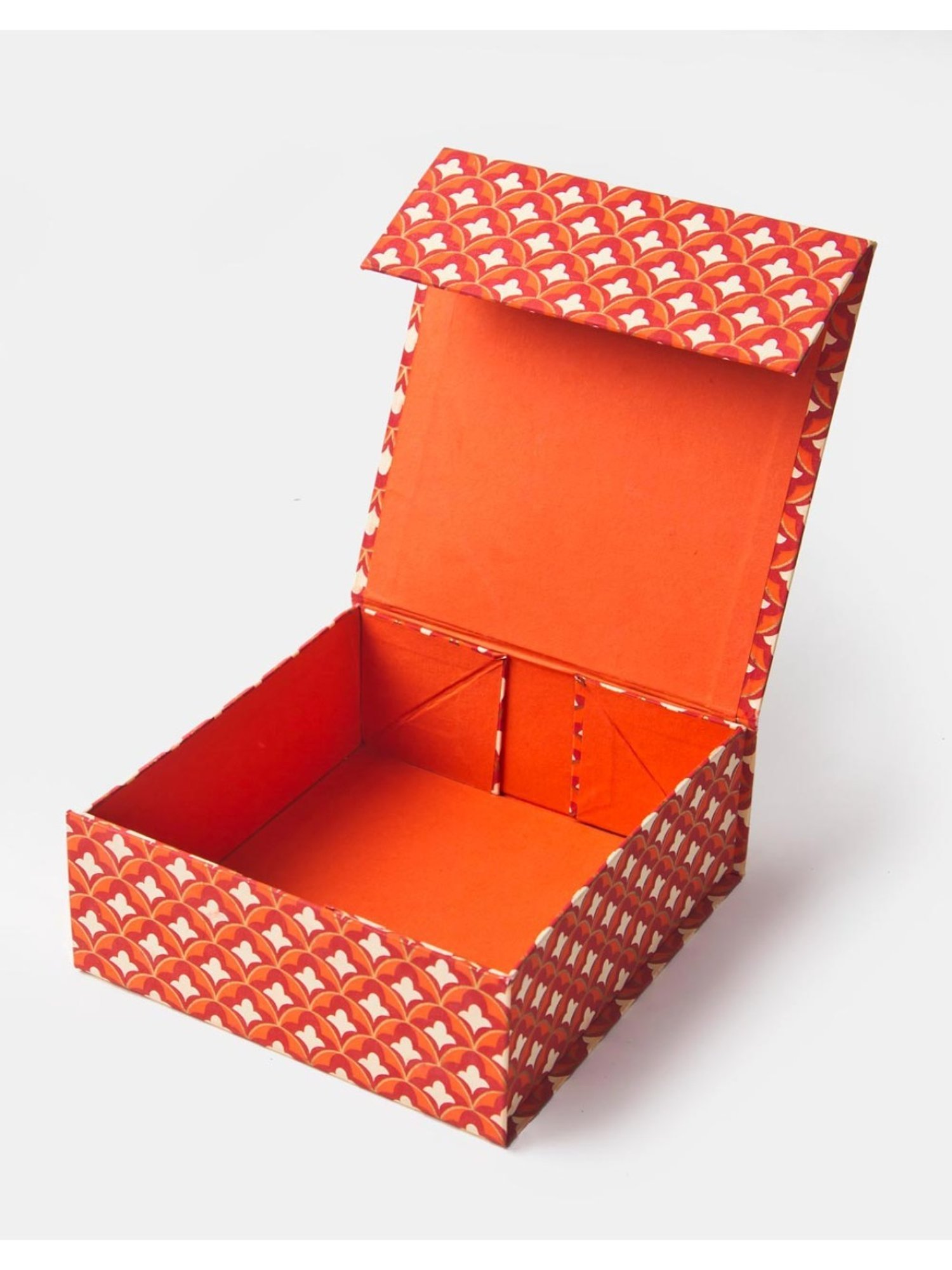 Fabindia Gulmohar Red Paper Embroidered Gift Box