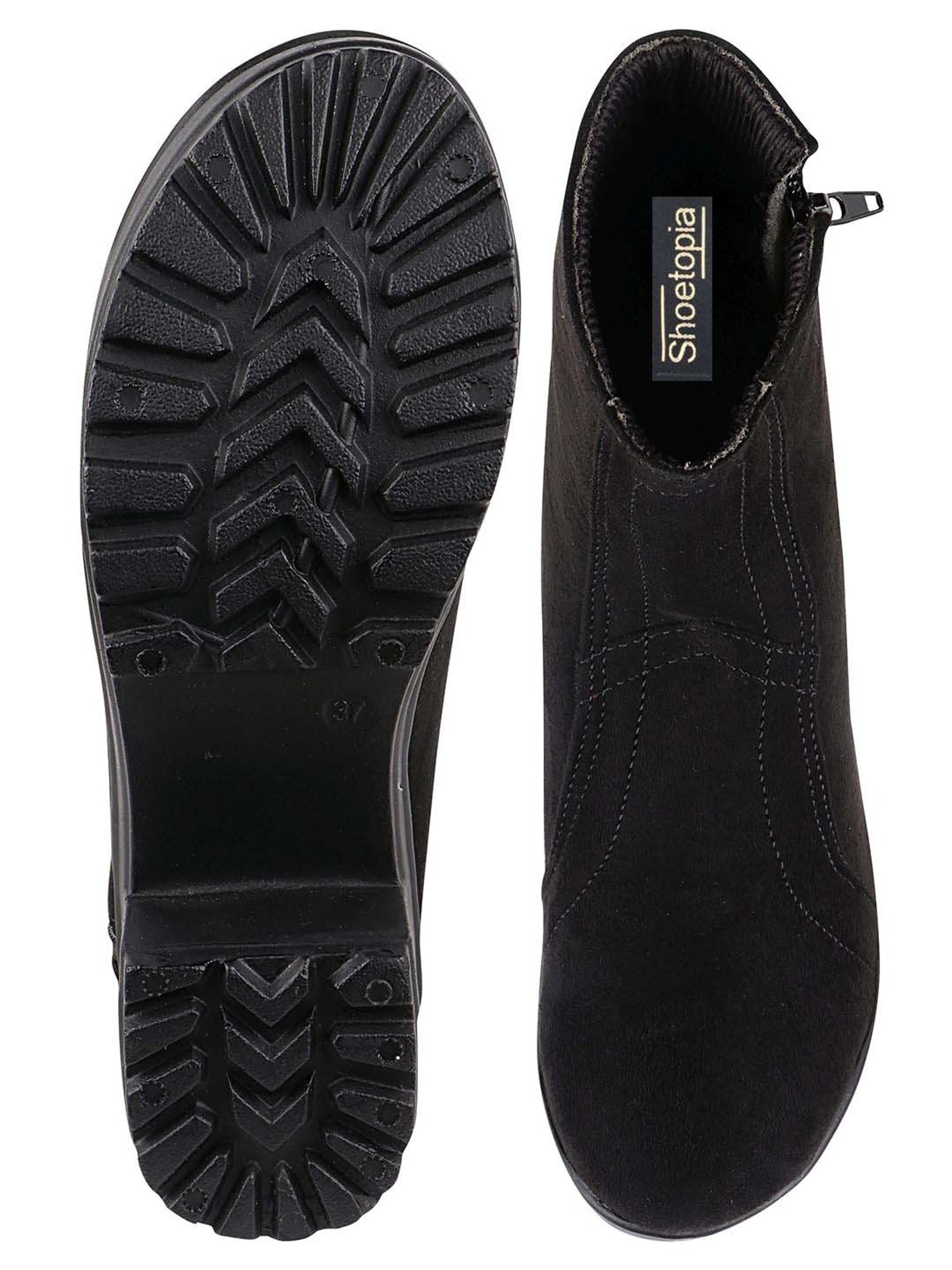 Shoetopia Kids Black Casual Boots