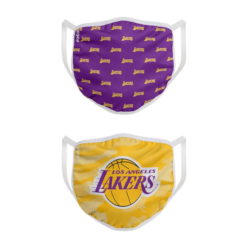 NBA Los Angeles Lakers Youth Face Covering 2pk