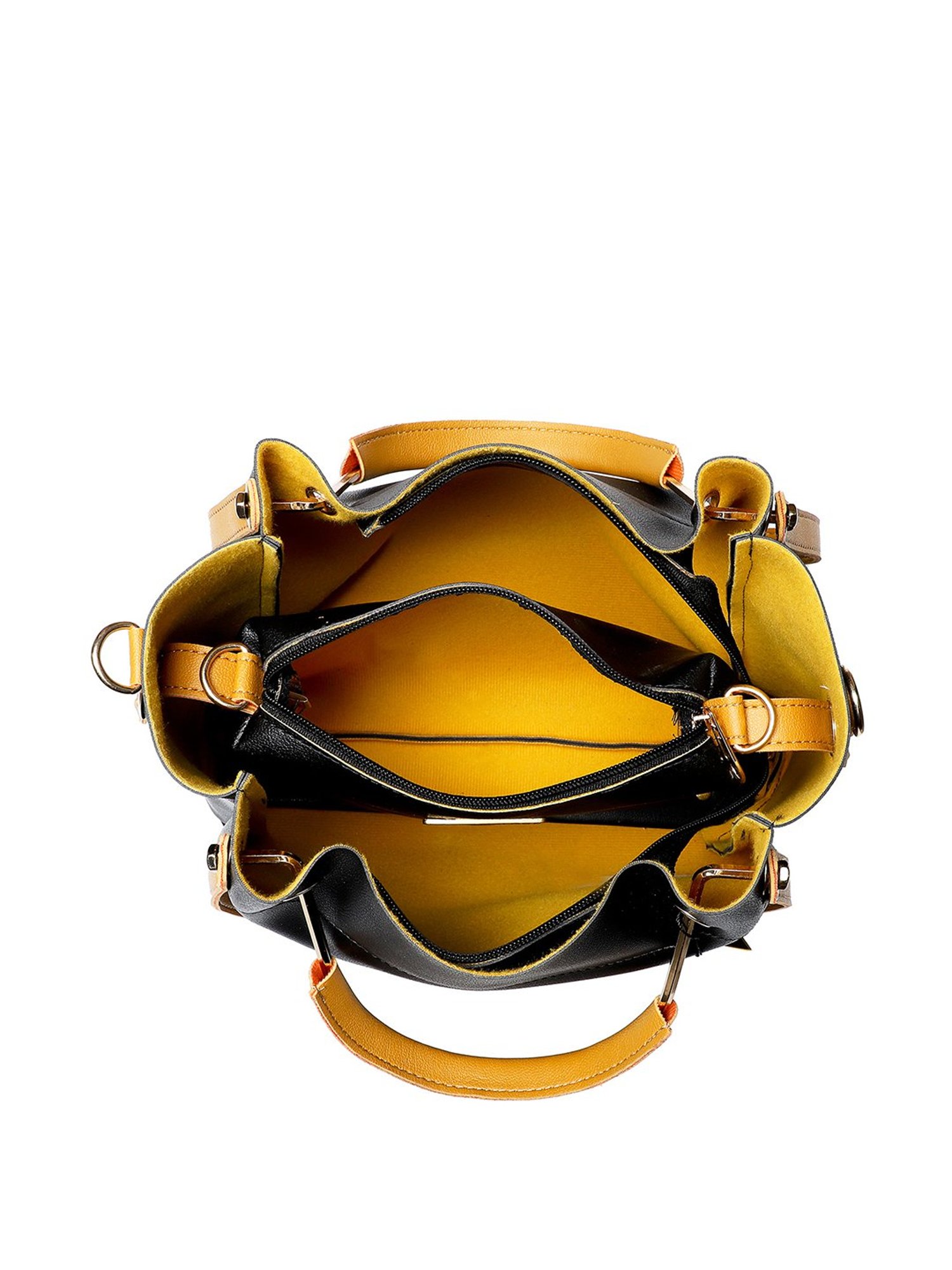 Bagsy Malone Black Shoulder Handbag with Sling Handbag