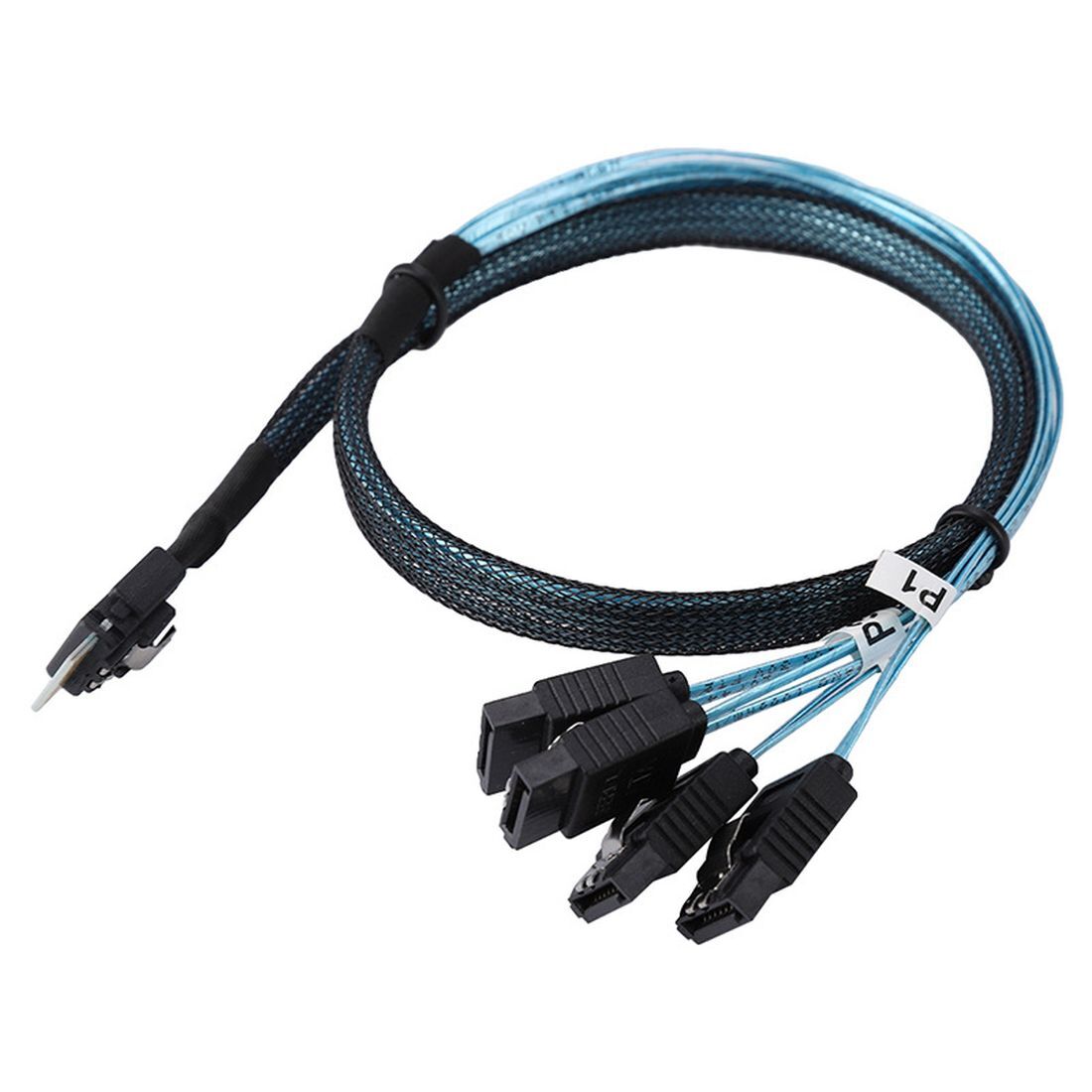 Weastlinks MINI SAS 38P SFF-8654 to 4 X SATA Server Data Transmission Cable 12Gbps Connecting Line for Hard Disk Computer Host