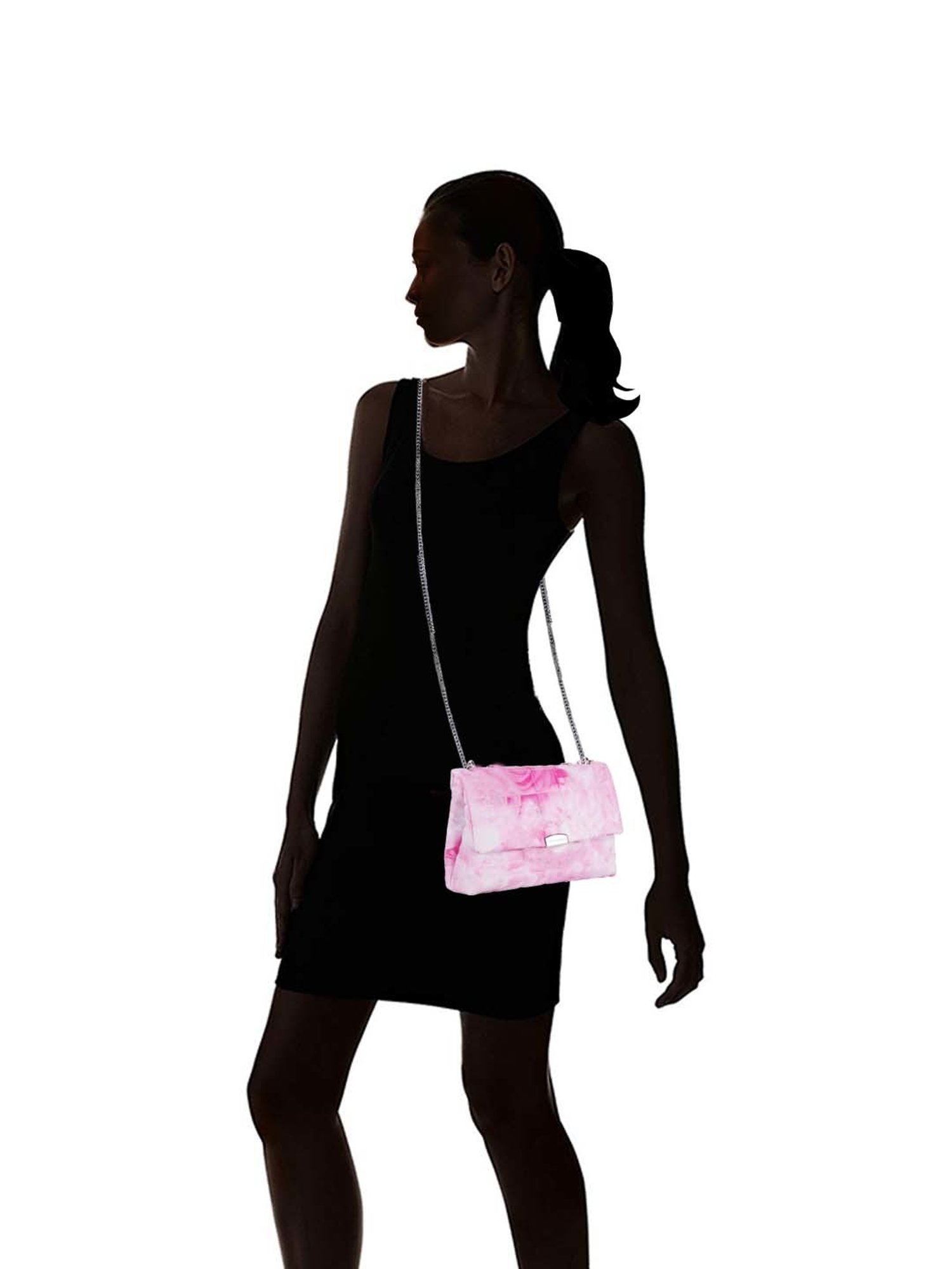 Lino Perros Pink Quilted Medium Sling Handbag