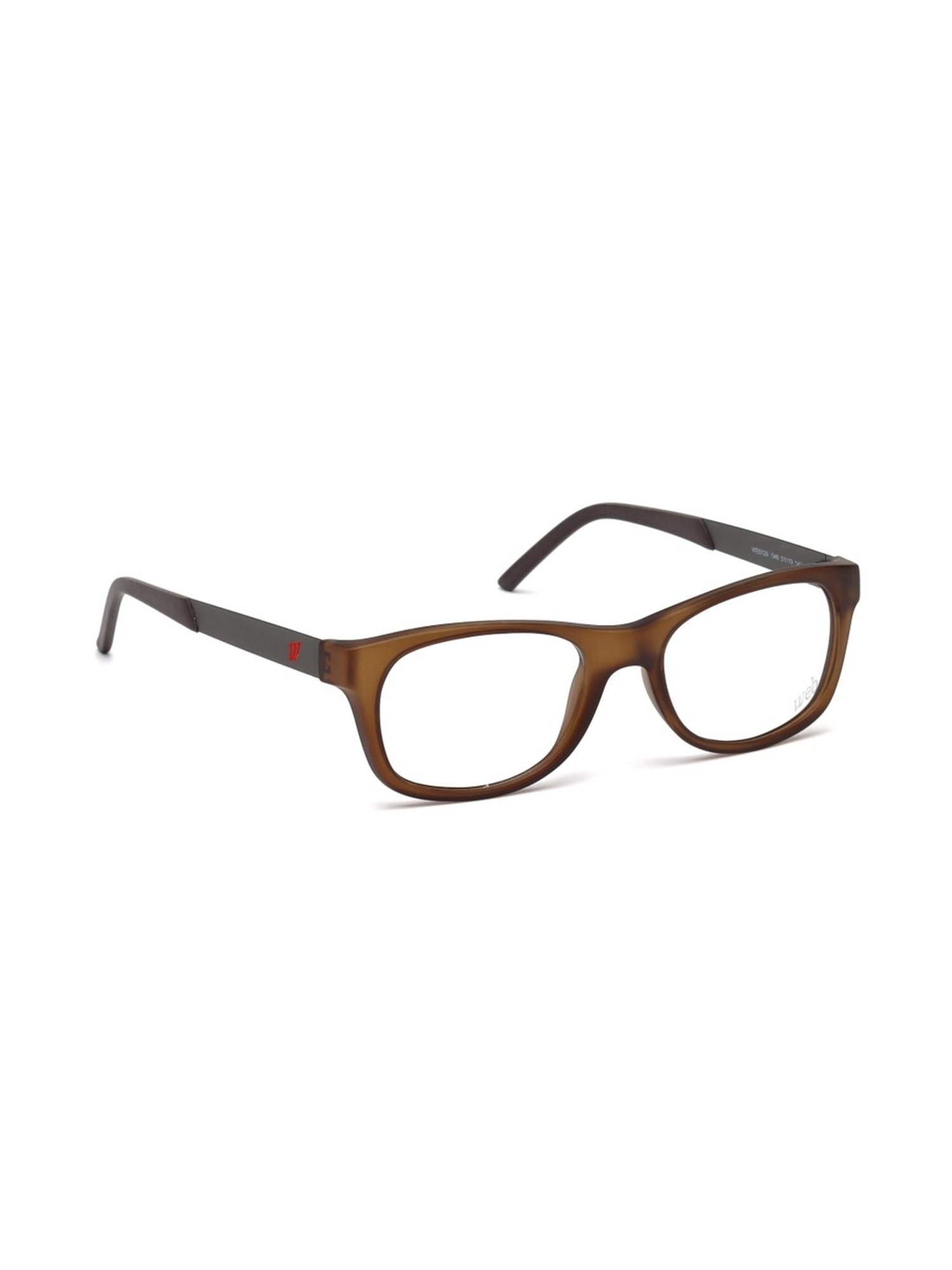 WEB EYEWEAR Brown Full Rim Square Frame Designed in Italy