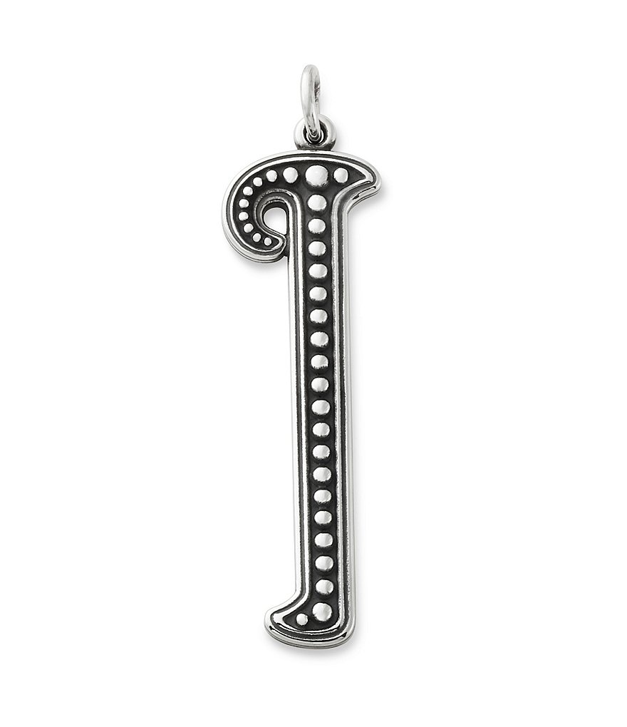 James Avery Beaded Initial Pendant Charm
