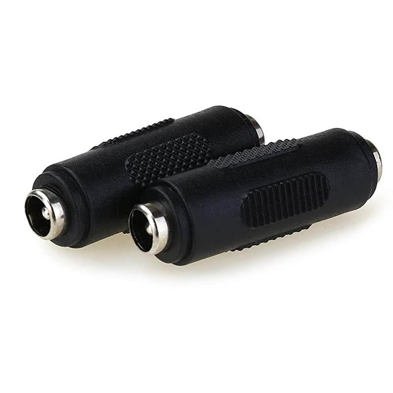 12V 55mm x 21mm DC Power Connector Adapter 1224V Female to Female Power Jack Socket for Led Strip CCTV Security Camera Cable Wire Ends Plug Barrel 2PCS
