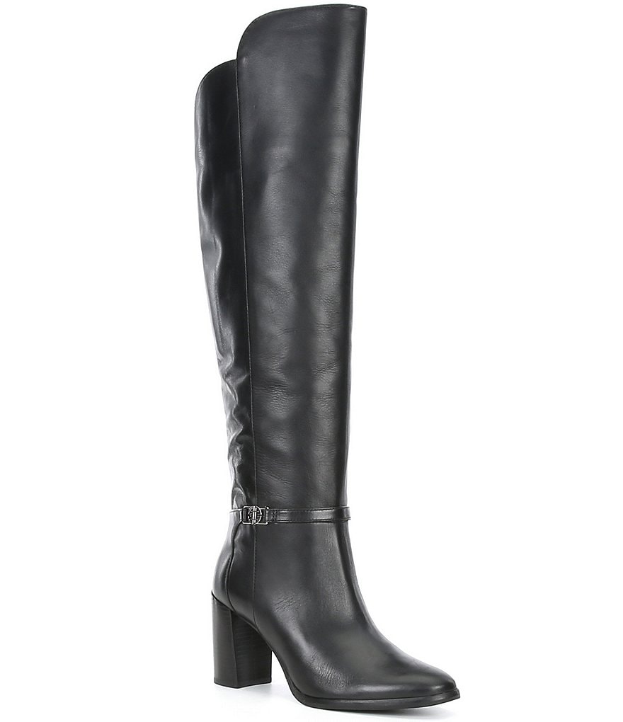 Antonio Melani Malindah Leather Block Heel Dress Boots