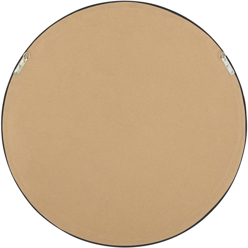 Noble Park Lorraine Silver 32 3/4" Round Beaded Trim Wall Mirror