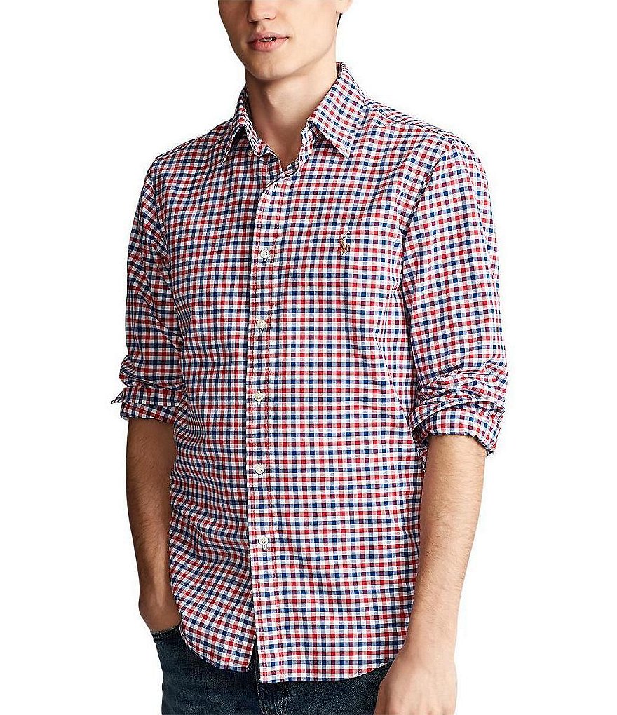 Visconti Multi-Color Polka Dot Long-Sleeve Woven Shirt