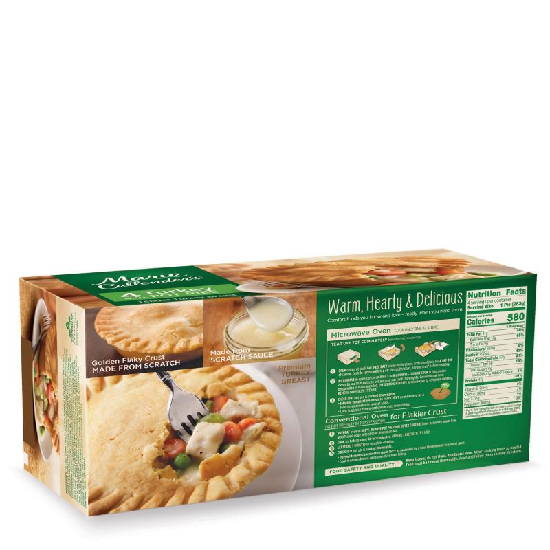 Marie Callenders Frozen Turkey Pot Pie - 4ct/40oz