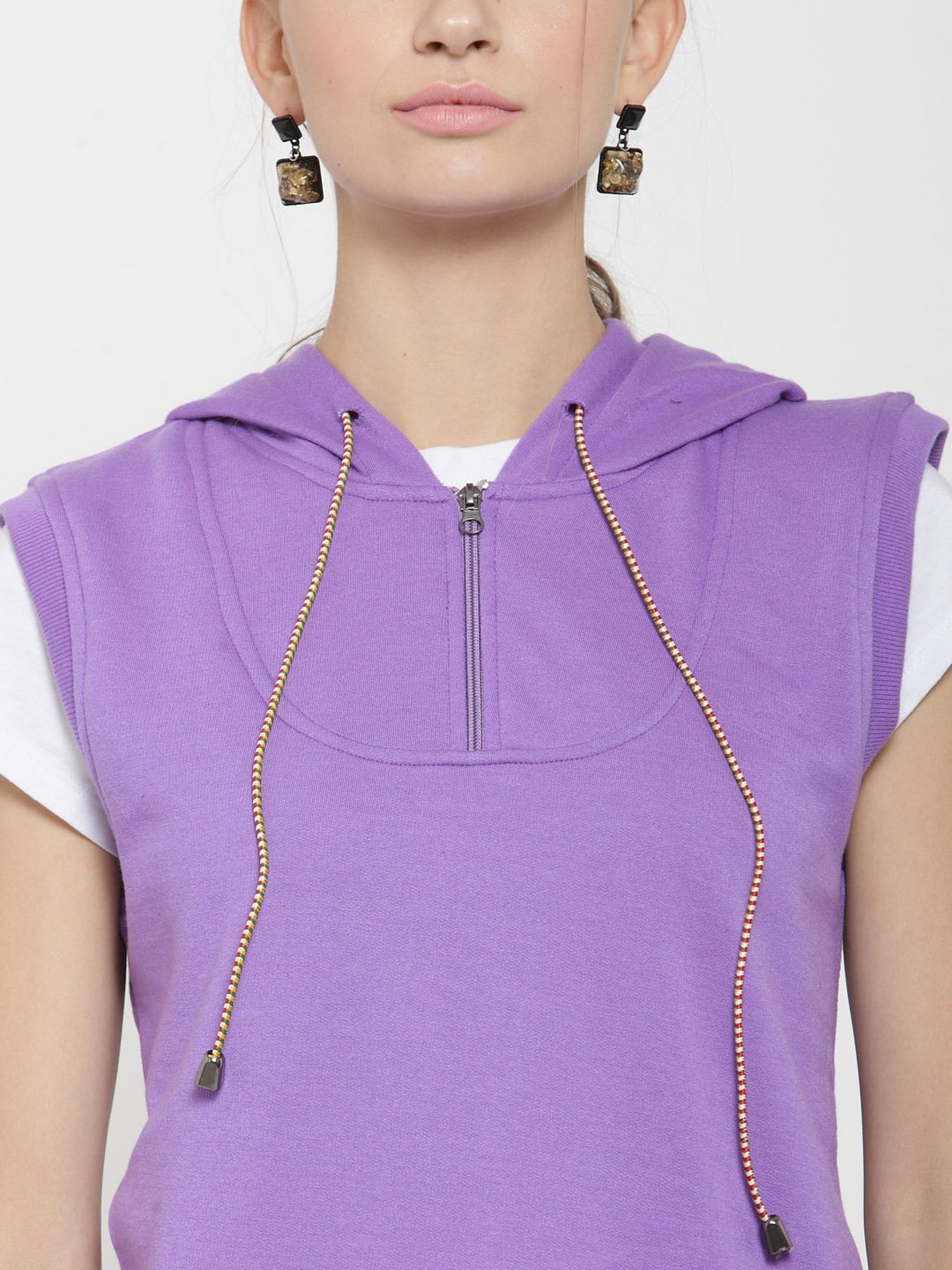 Belle Fille Light Purple Regular Fit Sweatshirt