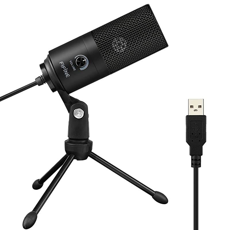 USB Microphone Metal Condenser Recording Microphone for Laptop MAC or Windows Cardioid Studio Recording Vocals Voice OversStreaming Broadcast and YouTube VideosK669B