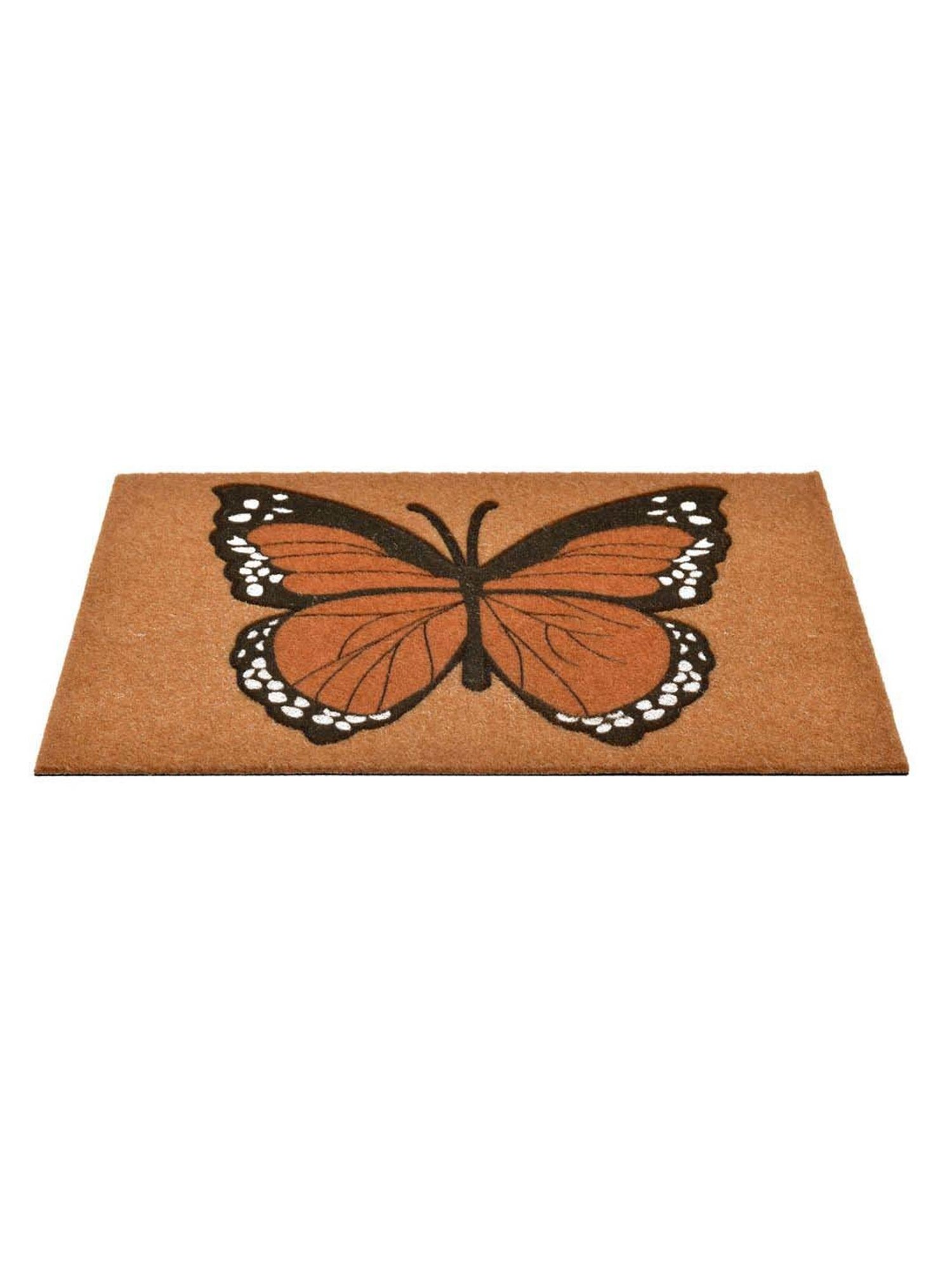 Saral Home Black Jute 1791 GSM Door Mat - Set of 1