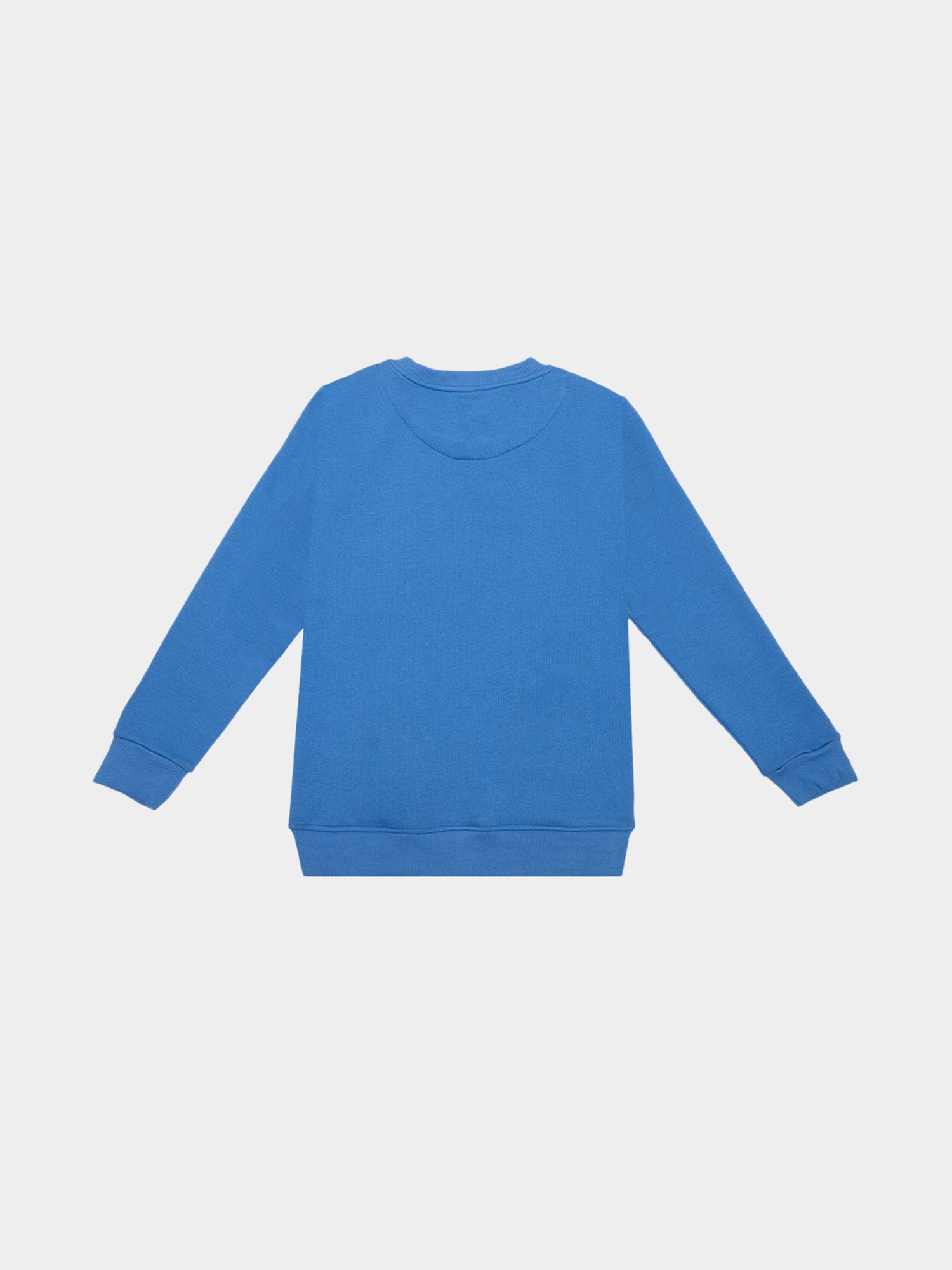 Bodycare Girls Blue Printed Full Sleeves Sweatshirt