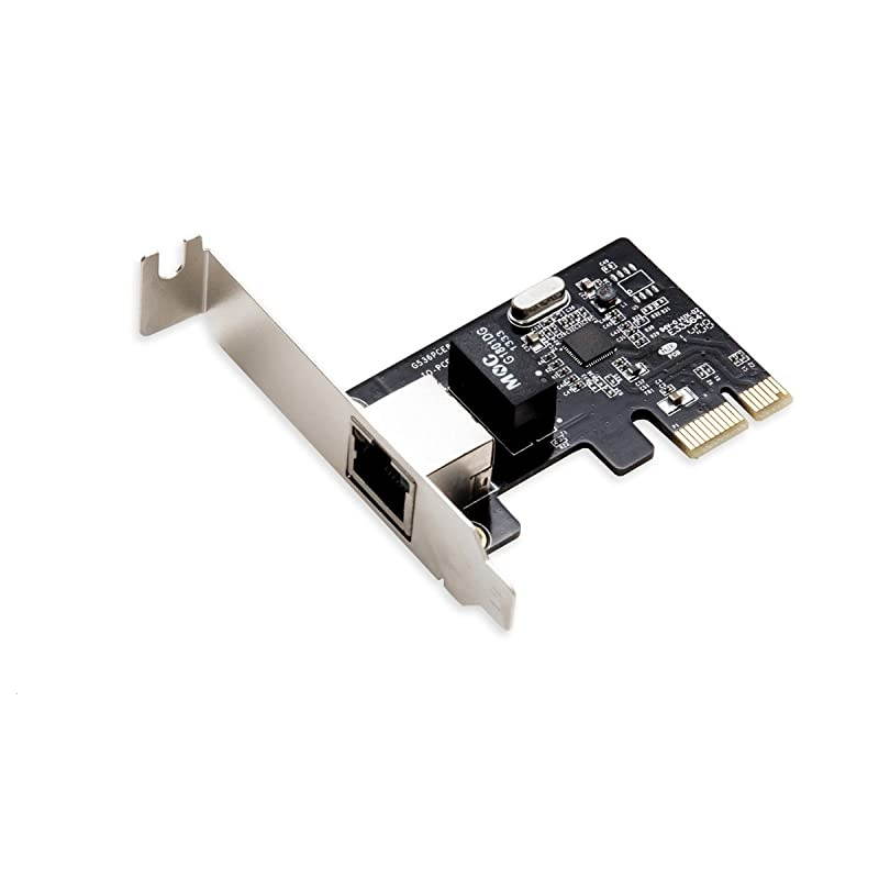 Crest Single Gigabit Ethernet PCI Express 21 PCIE x1 Network Adapter Card NIC 101001000 Mbps Card with Realtek RTL8111F Chipset