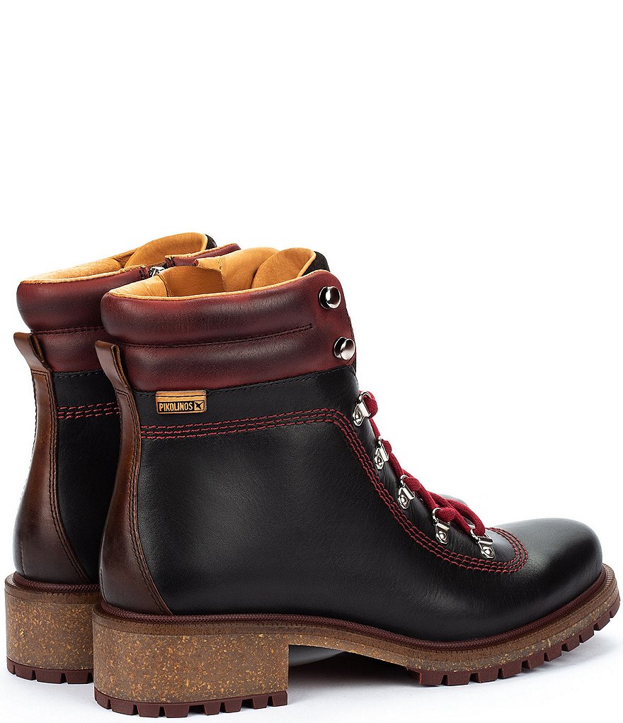Pikolinos Aspe W9Z Leather Lace-Up Hiker Booties
