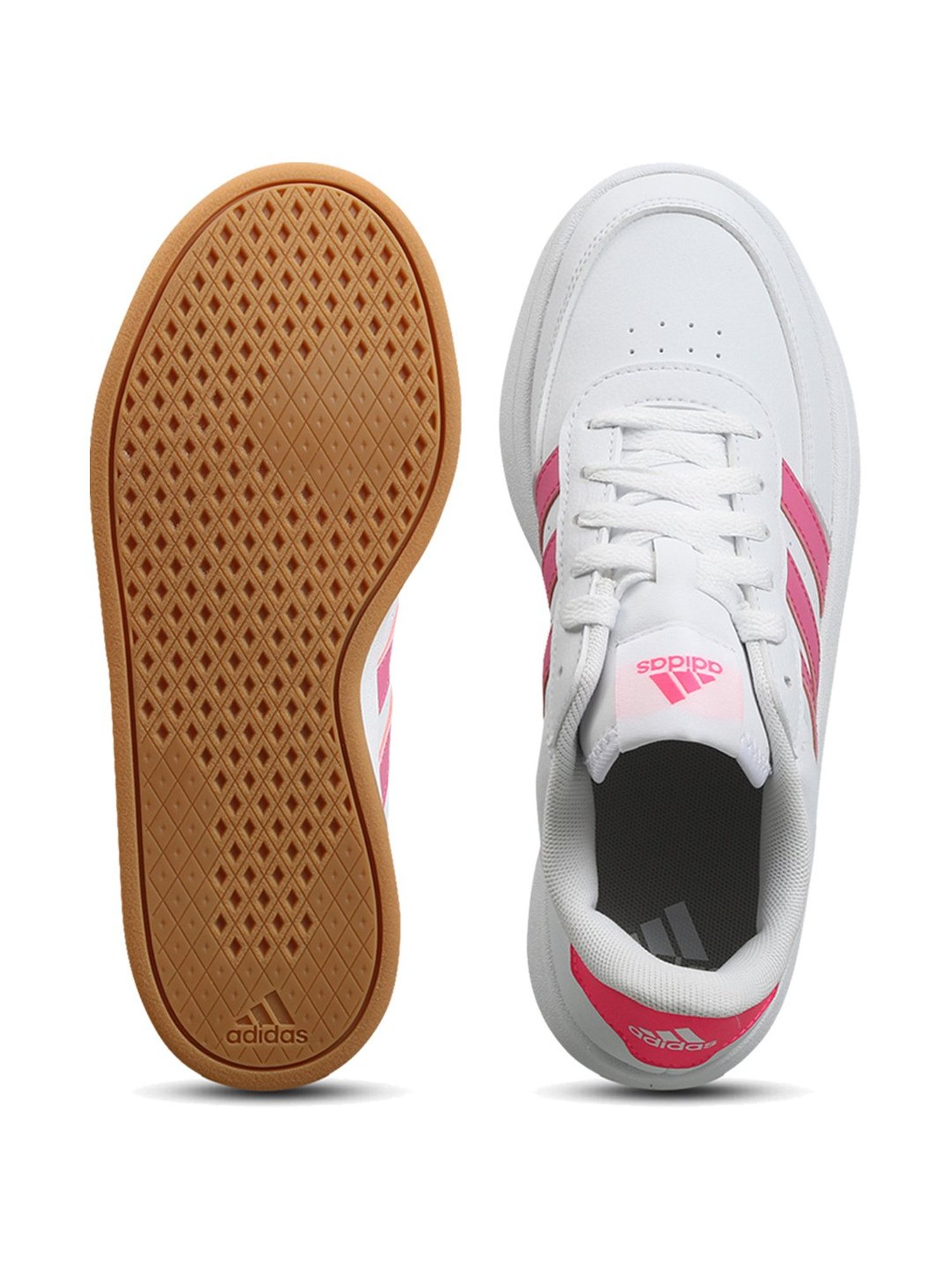 Adidas Women's Breaknet 2.0 White Tennis Shoes