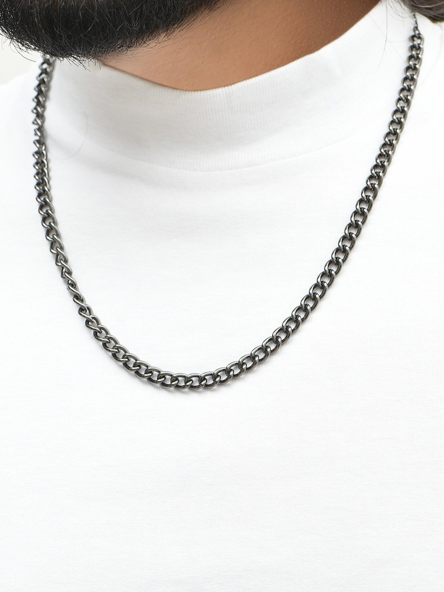 The Bro Code Attractive Fusion Grey Necklace for Men