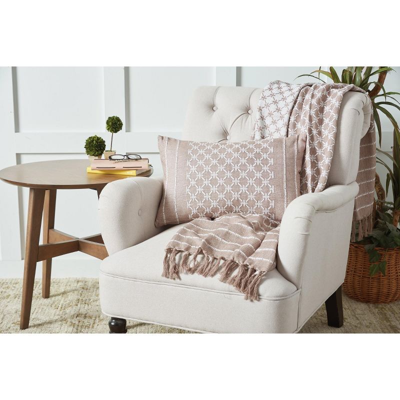 Christmas 14.0" Cardinal On Branch Pillow Berries Red Bird Home Decor  -  Decorative Pillow