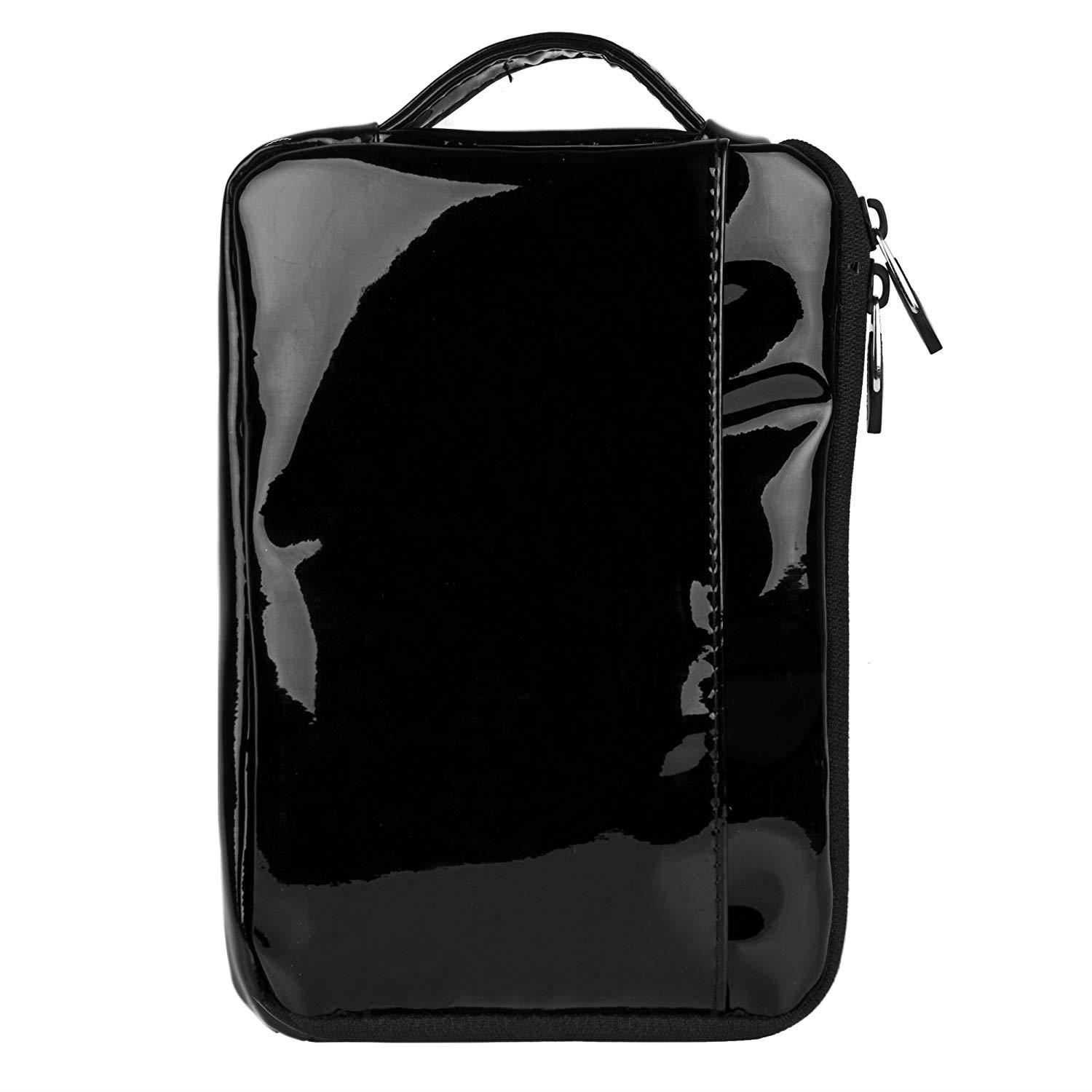 VanGoddy Glossed Black Padded Tablet Sleeve Carrying Case with Wireless Headphones for Kobo Aura Edition 2, H2O Edition 2, H2O. Clara HD